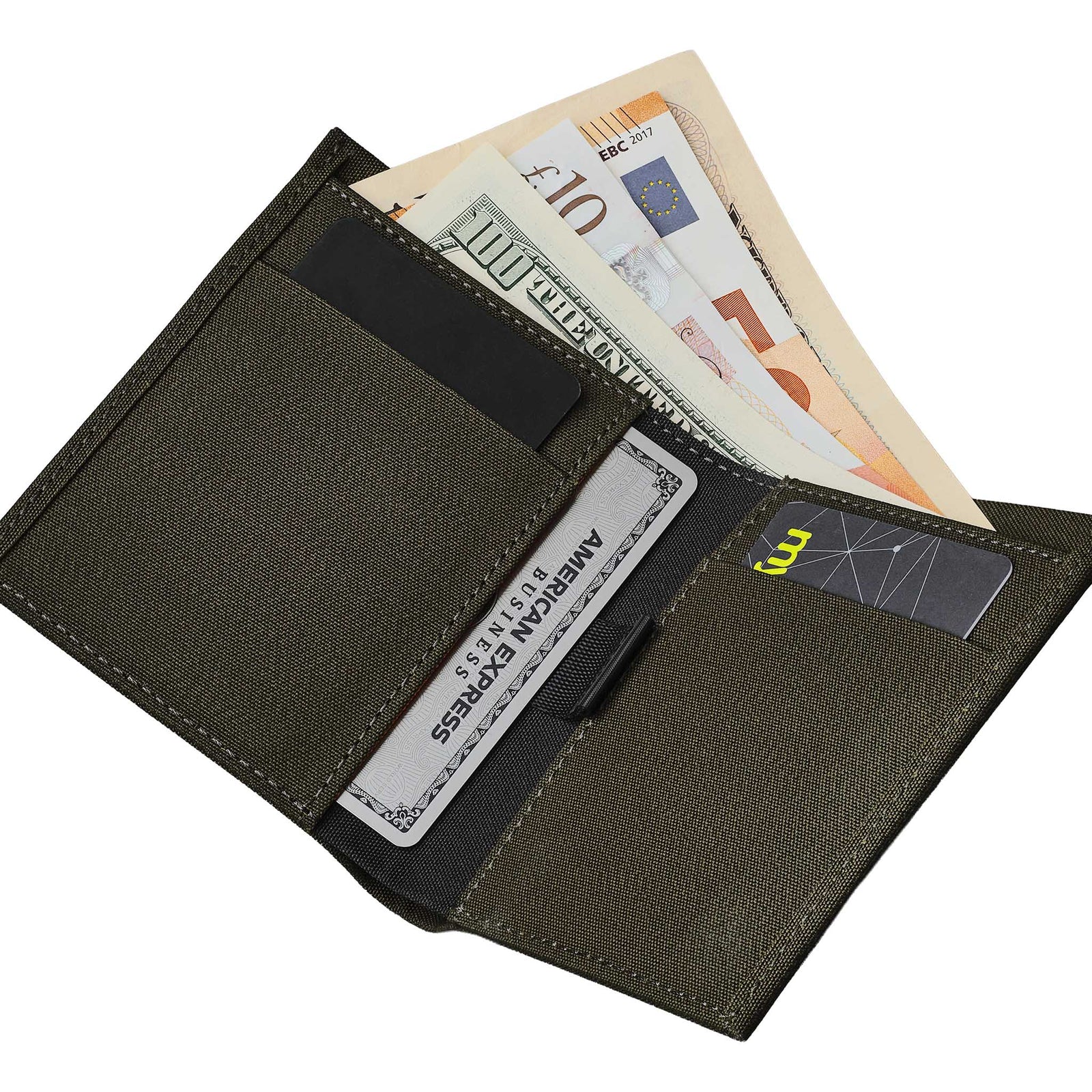Ark Bifold Cash Wallet Alpaka AD010620521 Wallets One Size / Army Green | Axoflux 300D