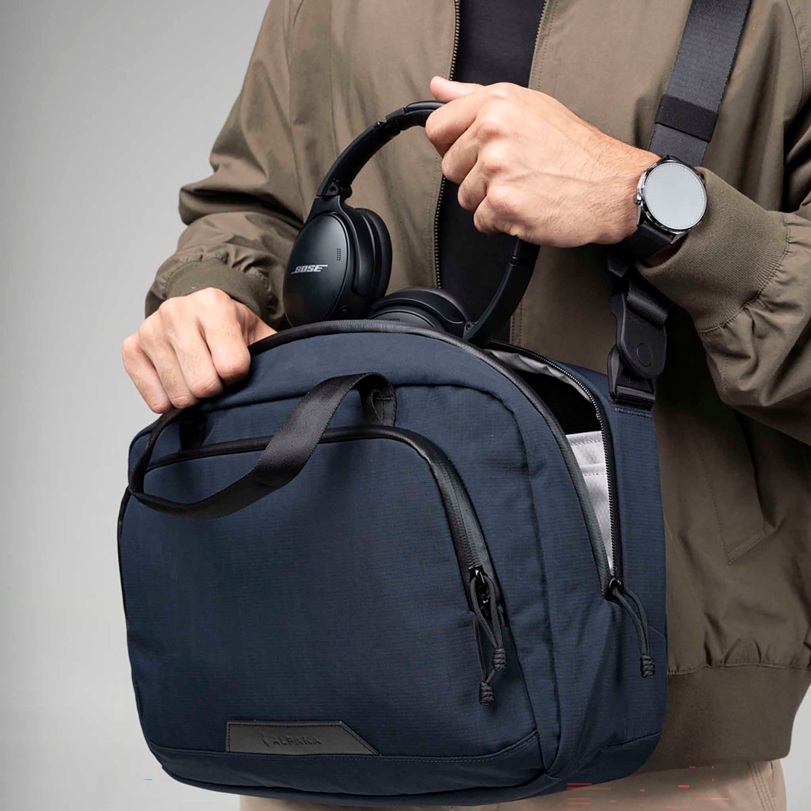 Bravo Brief | 14" Alpaka AA010910624 Briefcases 13L / Moonlight Blue Axoflux 400D Ripstop Nylon