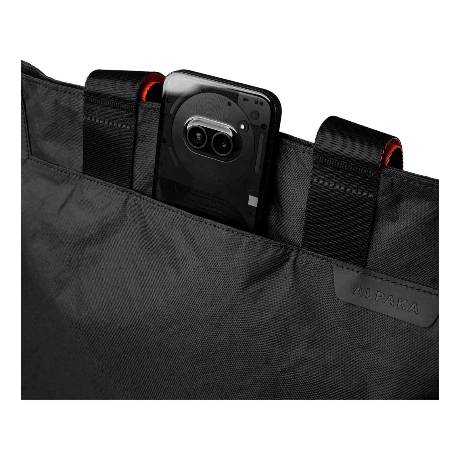 Elements Tote (M) Alpaka AA000370127 Tote Bags 14.5L / Black Knight/Orange | EPLX200