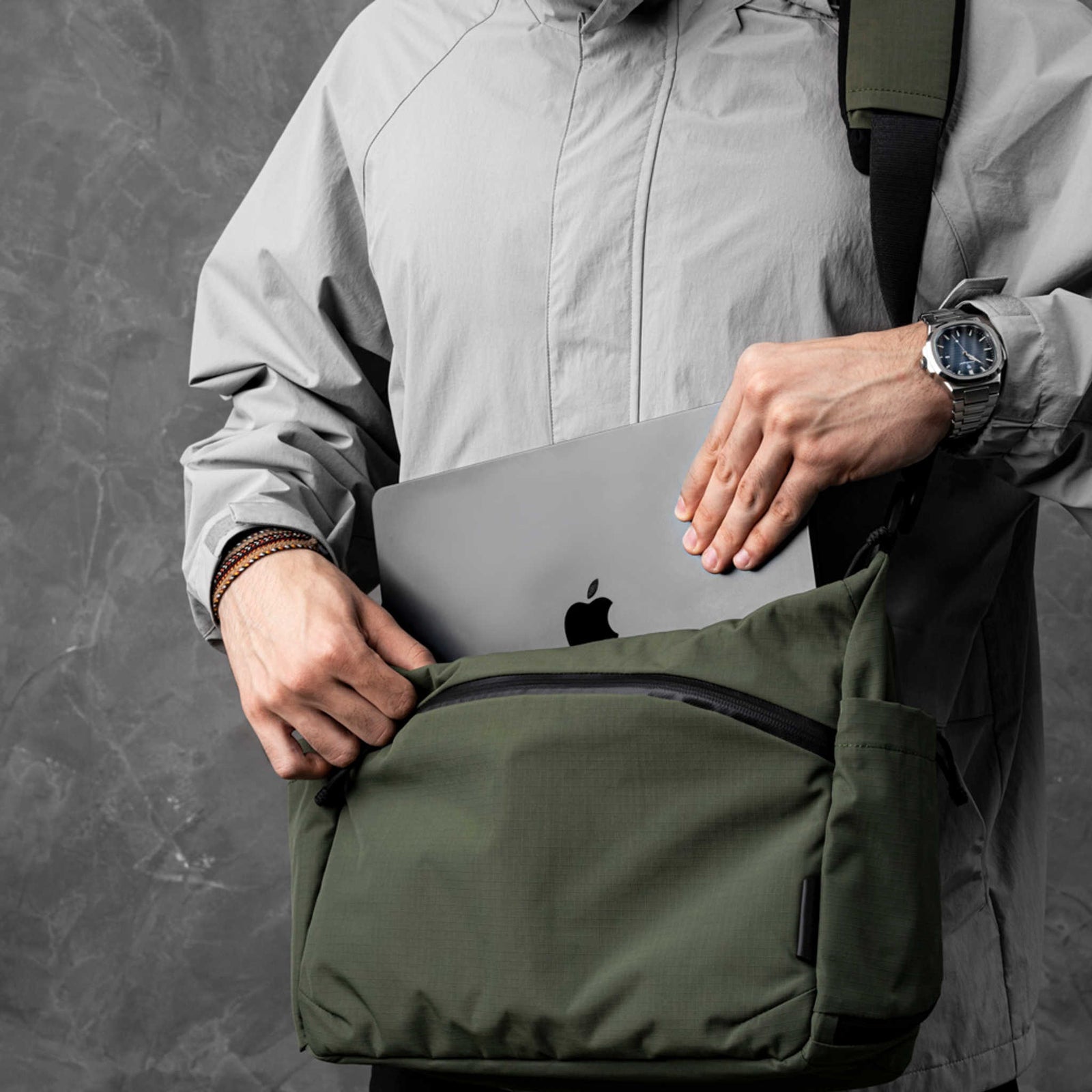Flight Satchel Alpaka AD010860518 Satchels One Size / Green Axoflux 210D