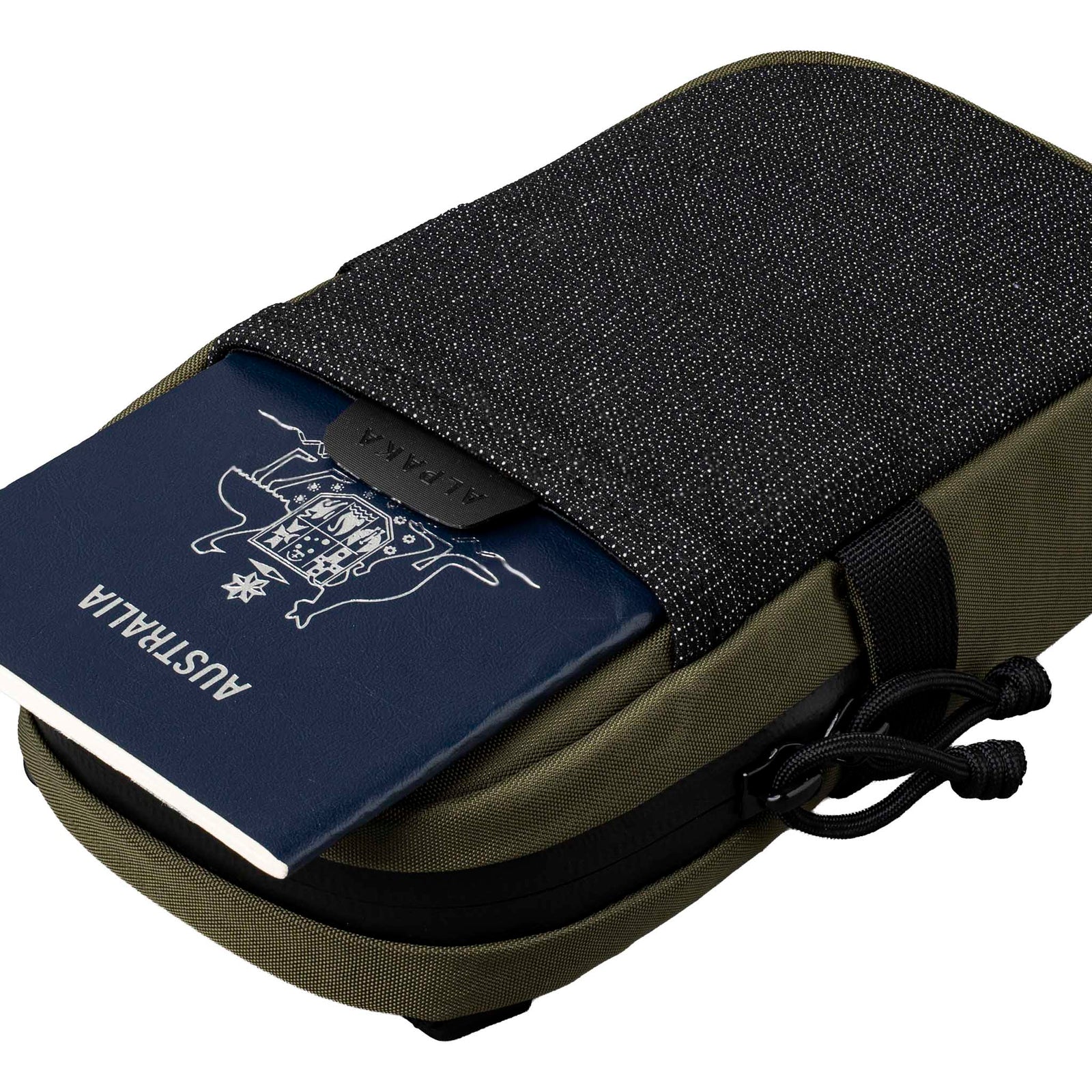 Modular Shoulder Pocket Max Alpaka AD010930531 Phone Pockets Max / Green | Axoflux 400D Washed Nylon