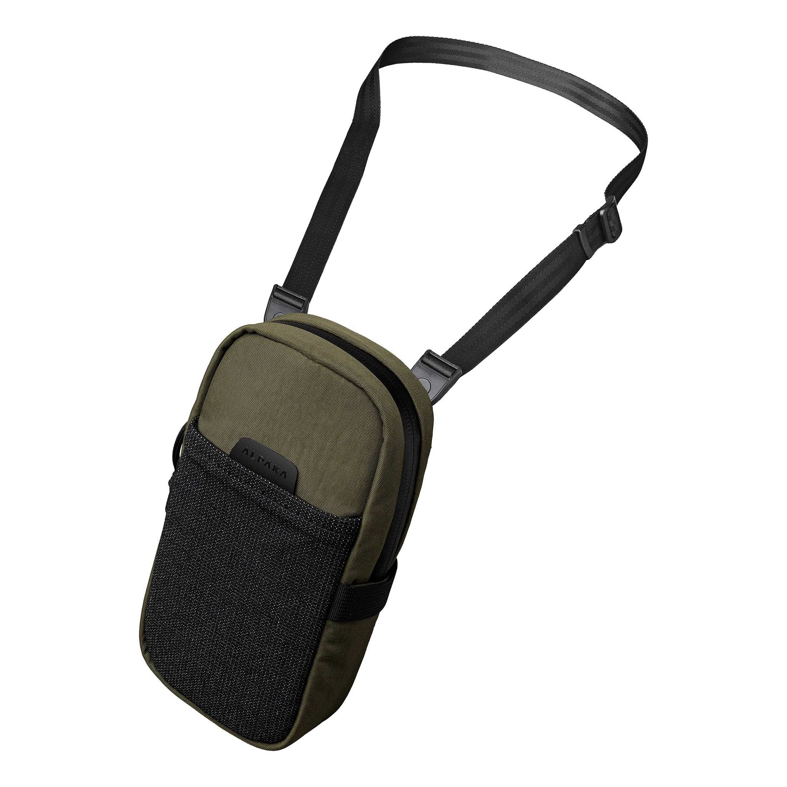 Modular Shoulder Pocket Max Alpaka AD010930531 Phone Pockets Max / Green | Axoflux 400D Washed Nylon