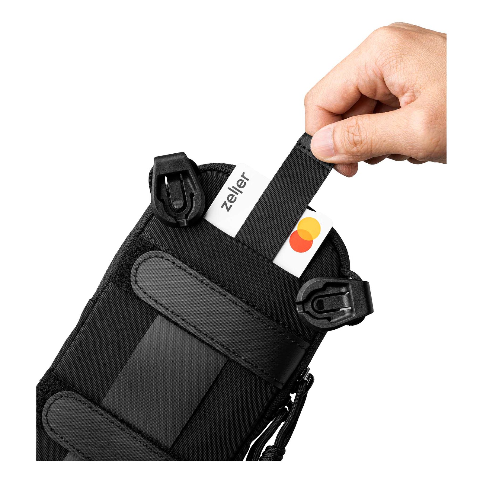 Modular Shoulder Pocket Slim Alpaka AD010920131 Phone Pockets Slim / Black | Axoflux 400D Washed Nylon