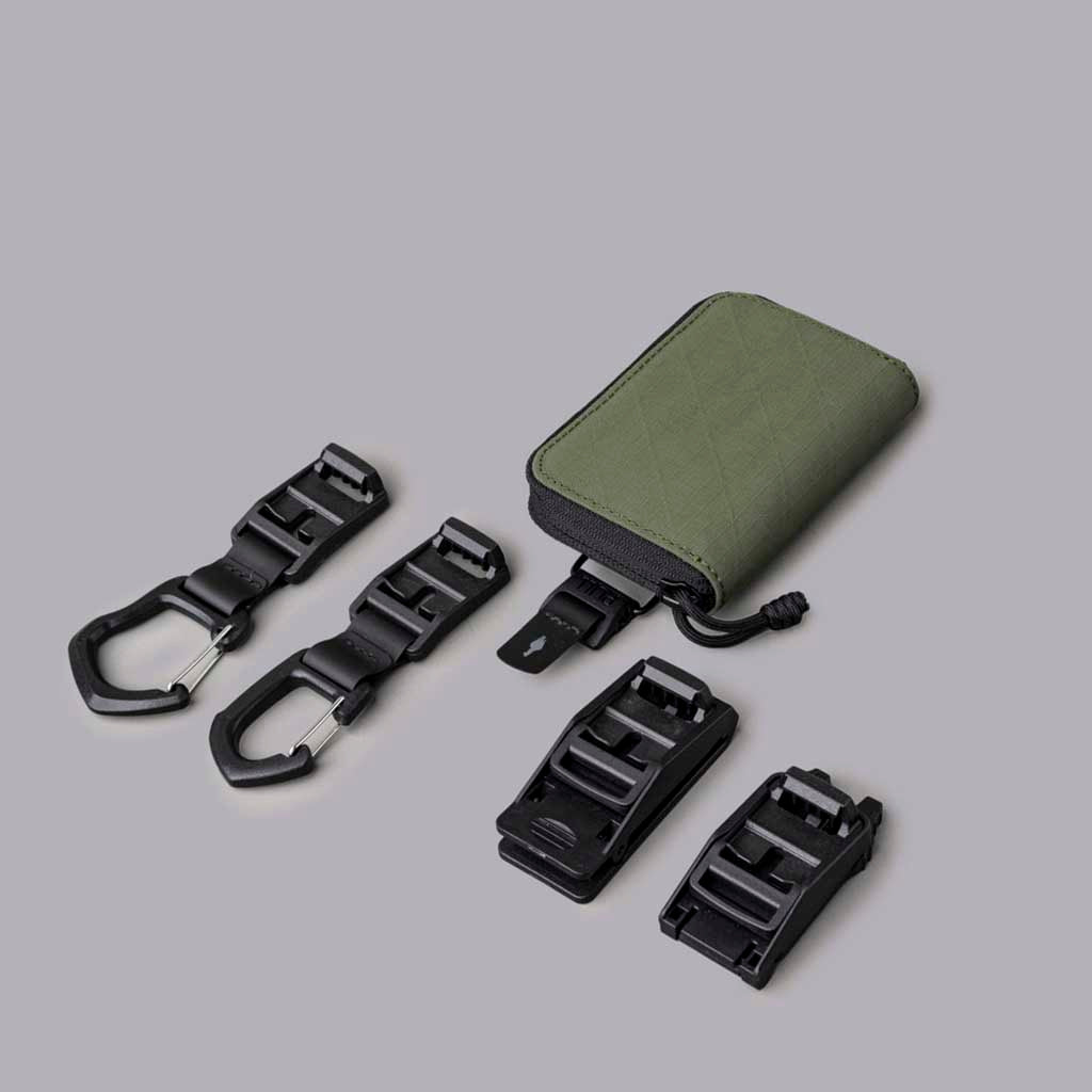 Zip Coin Wallet Alpaka AD010800526 Wallets One Size / Green | Axogrid 210D