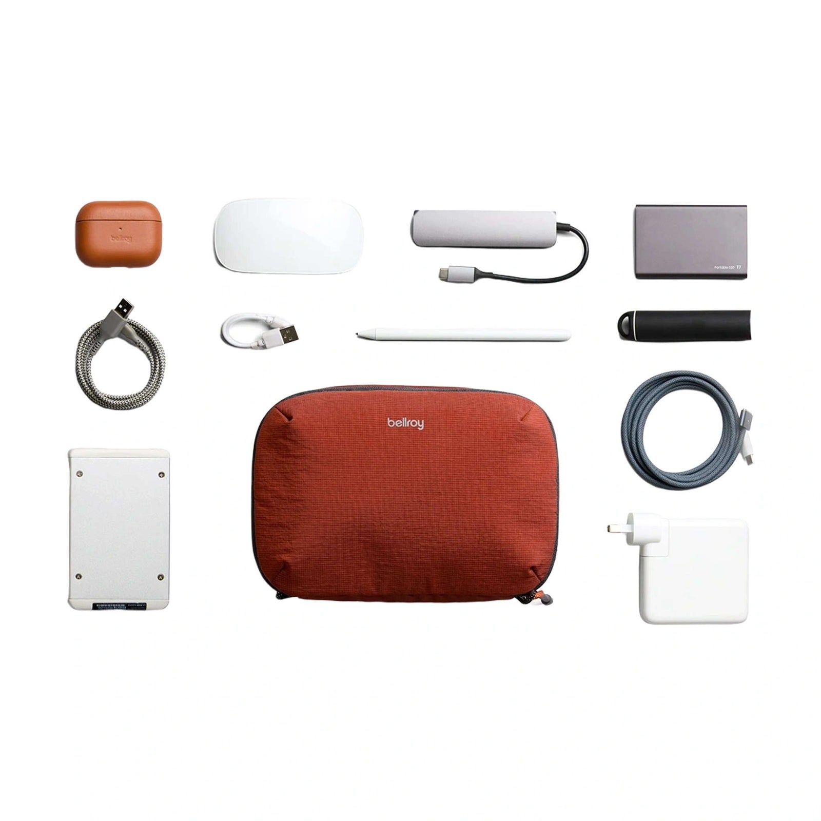 Lite Tech Kit Bellroy ELKA-CLY-234 Tech Pouches One Size / Clay