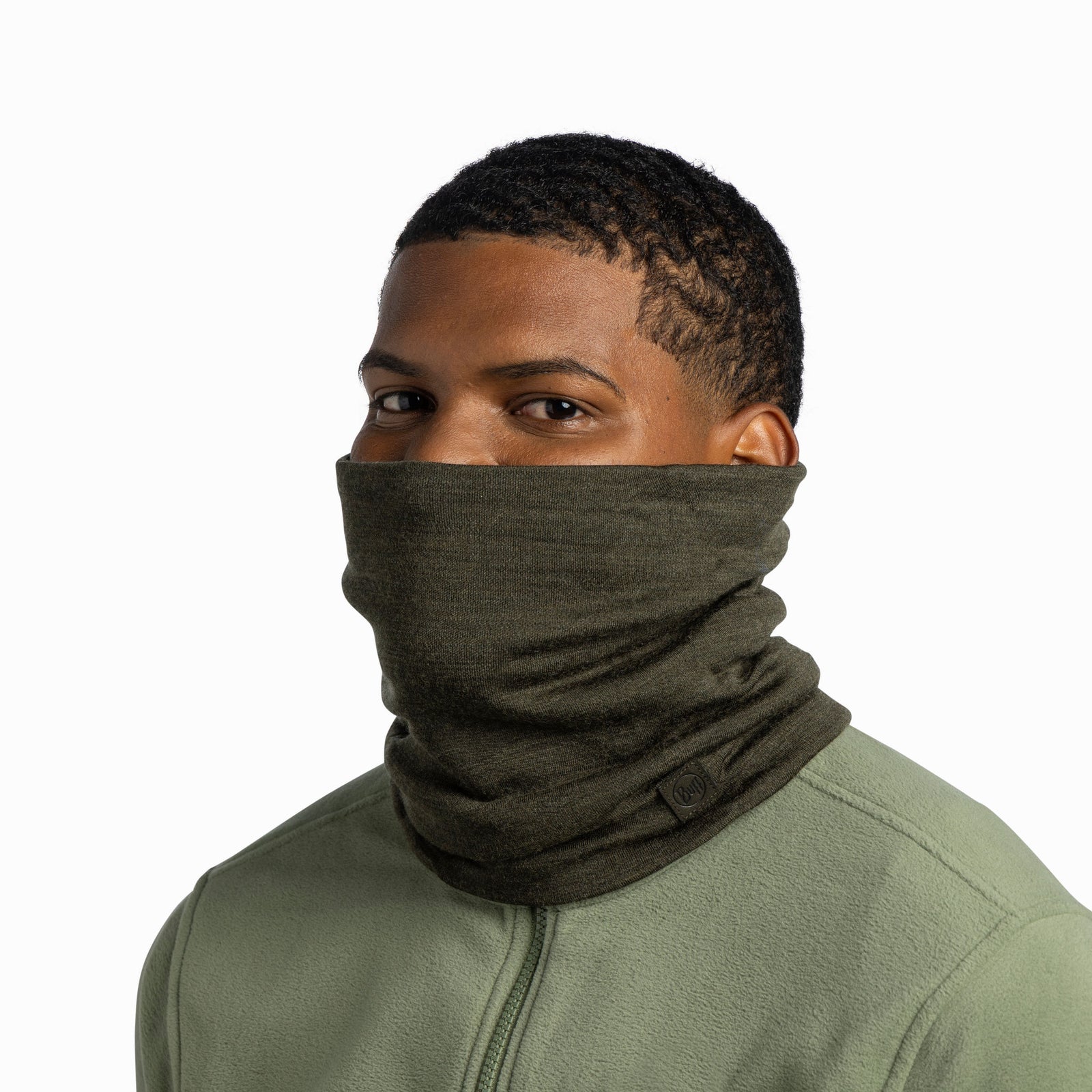 Merino Heavyweight BUFF 113018.843 Neck Gaiters One Size / Bark