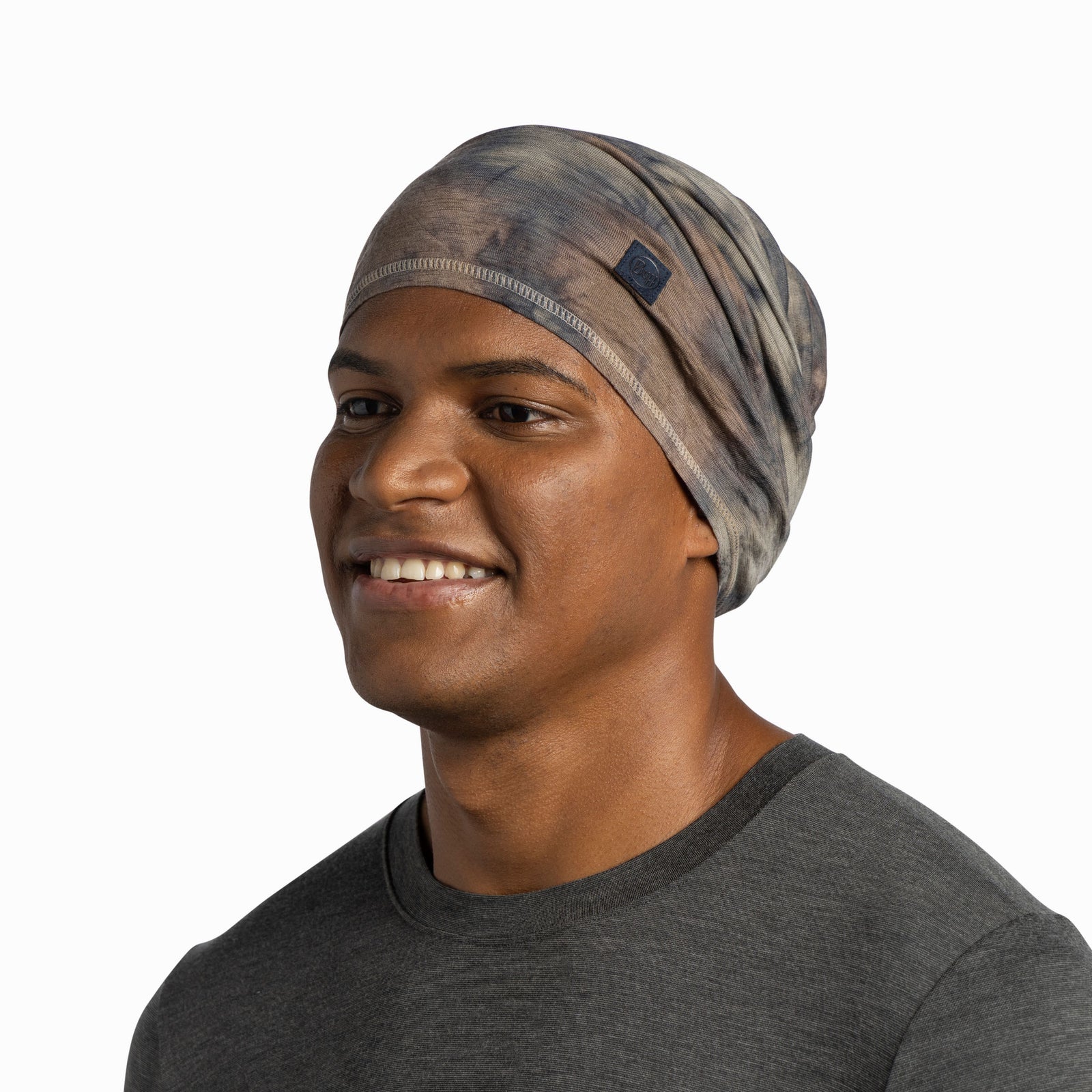 Merino Lightweight Natural Tye Dye Adult BUFF 136441.936 Neck Gaiters One Size / Glacier Gray