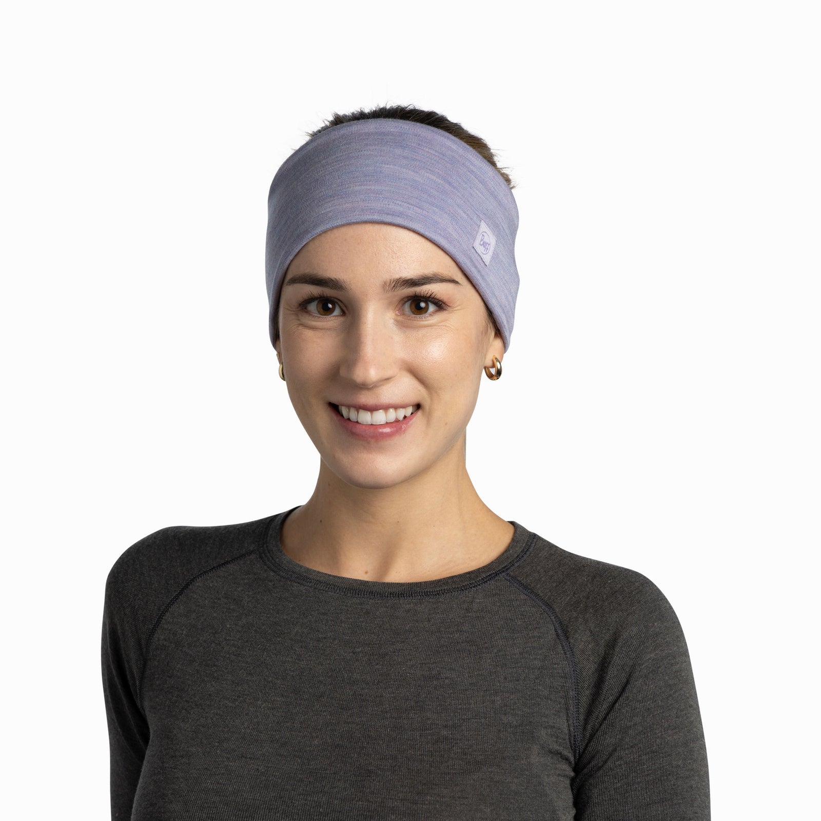 Merino Wide Headband BUFF 129441.641 Earmuffs One Size / Iris
