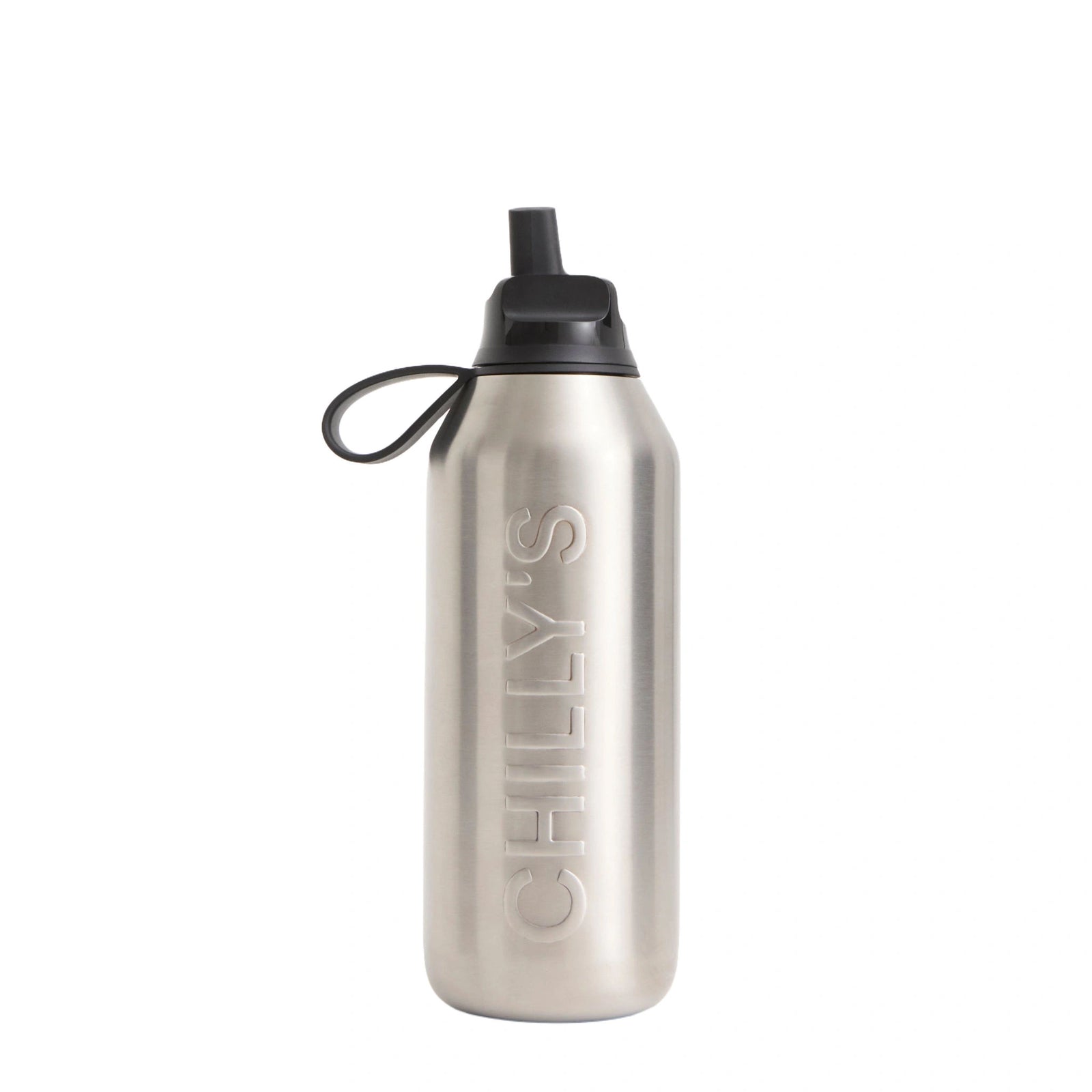 Series 3 Flip Bottle Chilly's Bottles B500S3FLSSTL Water Bottles 500ml / Steel