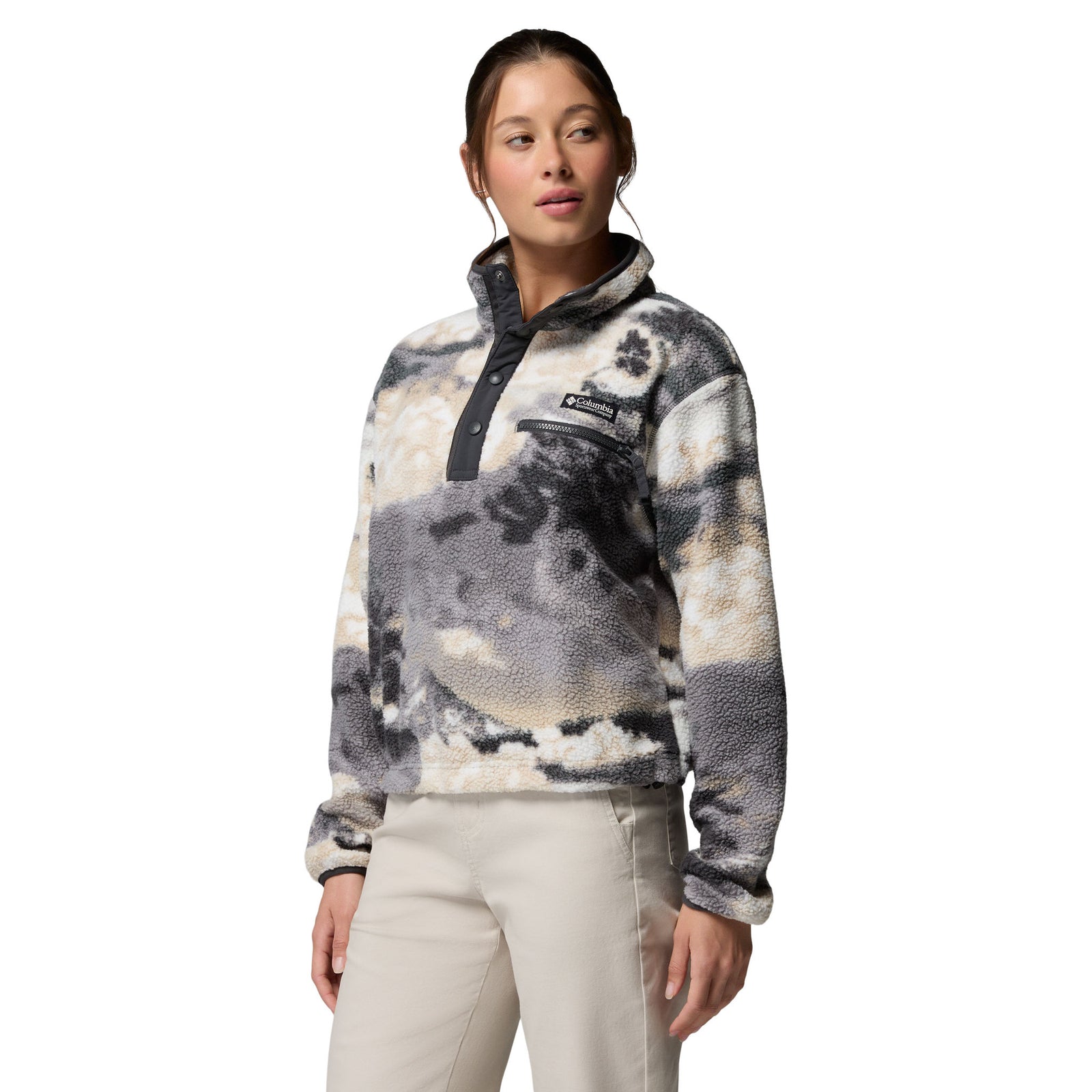 Helvetia™ II Printed Cropped Half Snap | Women's Columbia Women's Hoodies