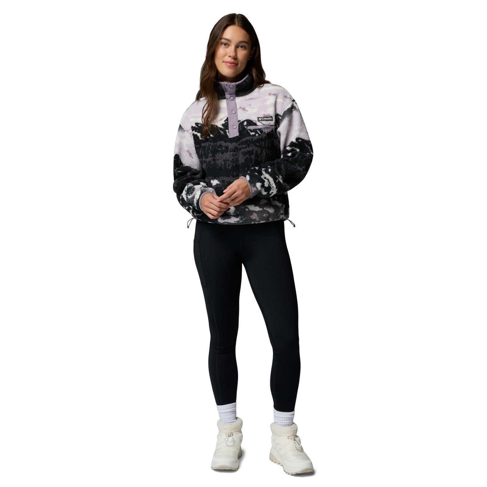 Helvetia™ II Printed Cropped Half Snap | Women's Columbia Women's Hoodies