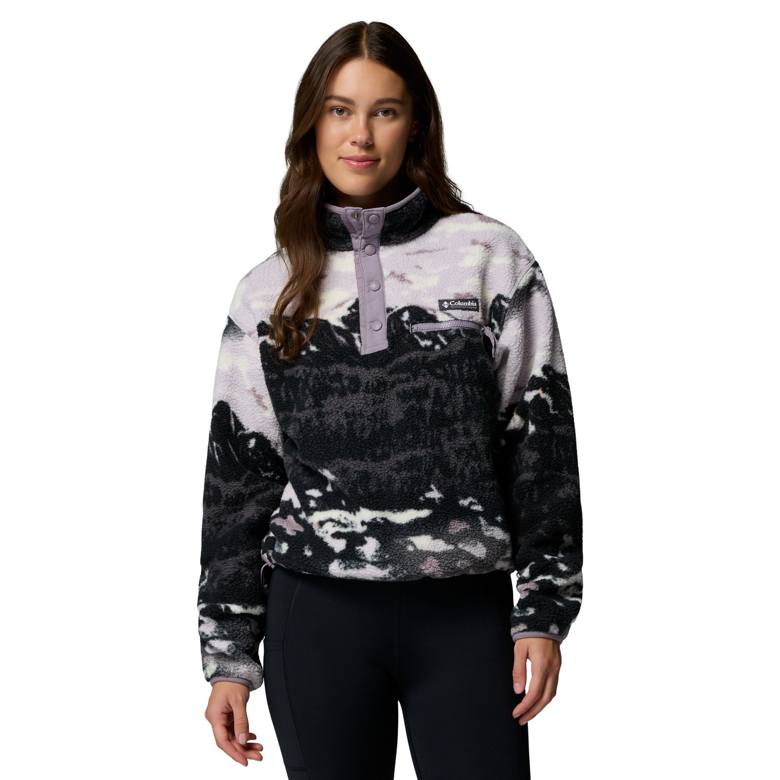 Helvetia™ II Printed Cropped Half Snap | Women's Columbia Women's Hoodies