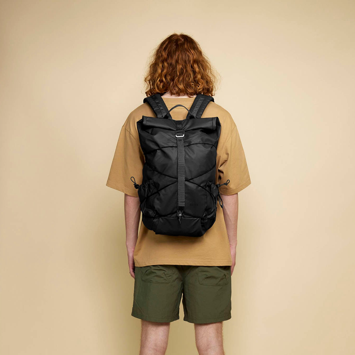 Dayle Roll Top Backpack Elliker 34001-BLACK Backpacks 21L / Black