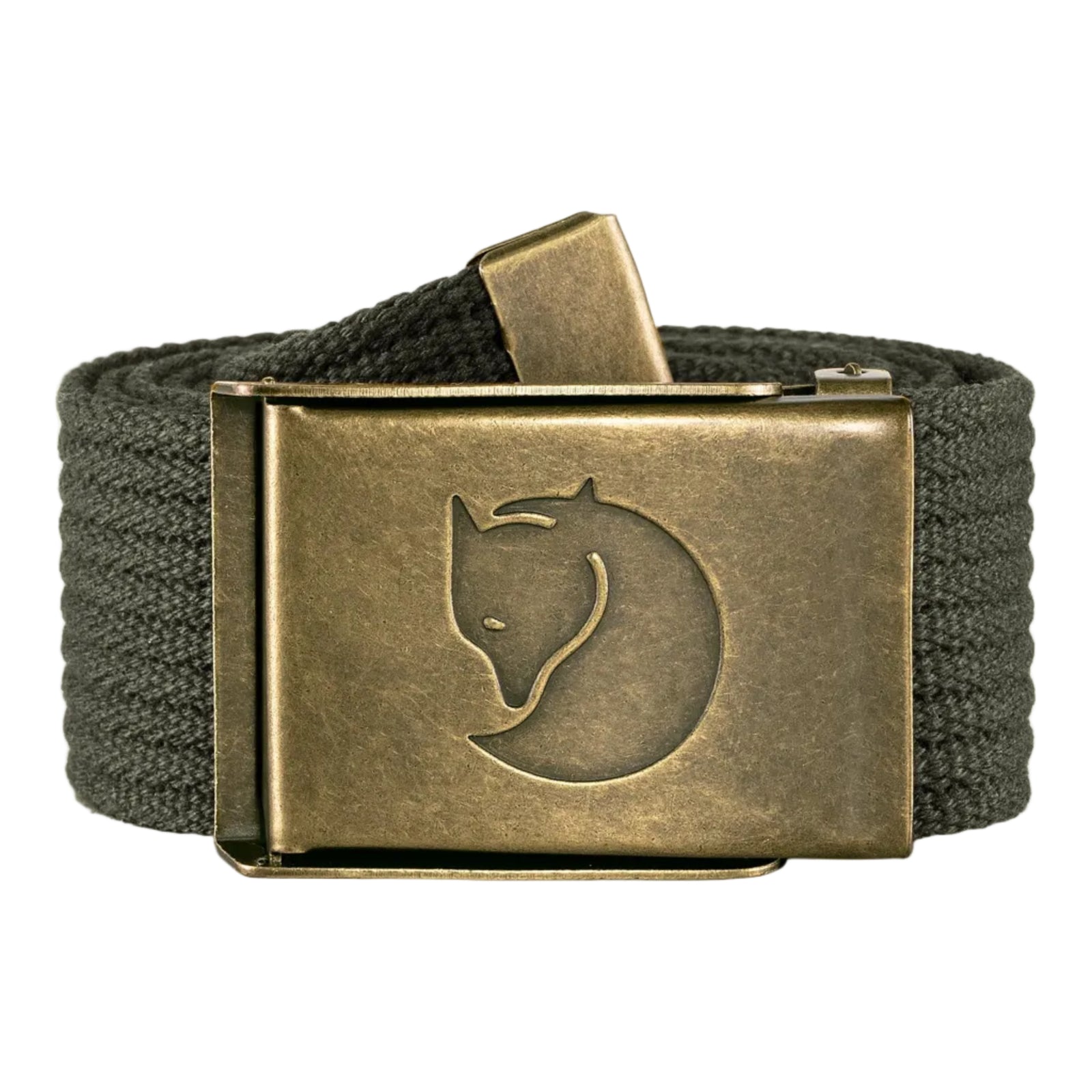 Canvas Brass Belt Fjällräven F77297-032-OS Belts One Size / Mountain Grey