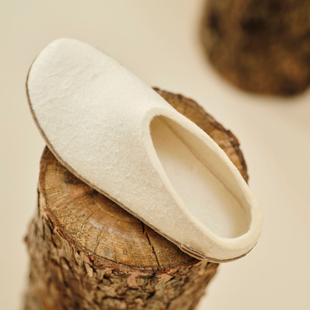 Slip-on with Leather Sole Glerups Slippers