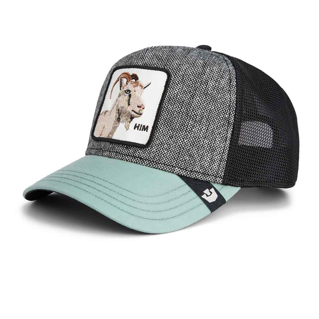 Dapper Goat Trucker Hat Goorin Bros. 101-2264-TWEED Caps & Hats One Size / Tweed