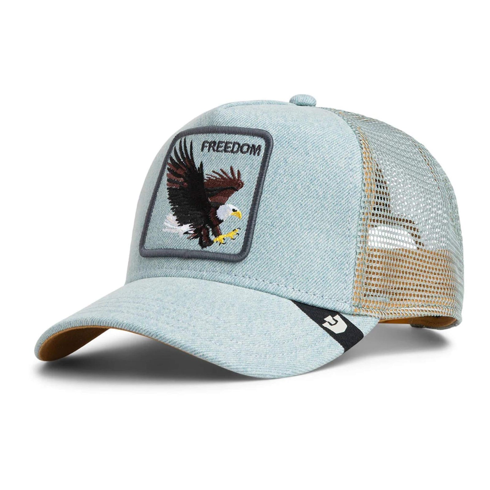 Denim Eagle Trucker Hat Goorin Bros. 101-2956-DEN02-O/S Caps & Hats One Size / Light Denim