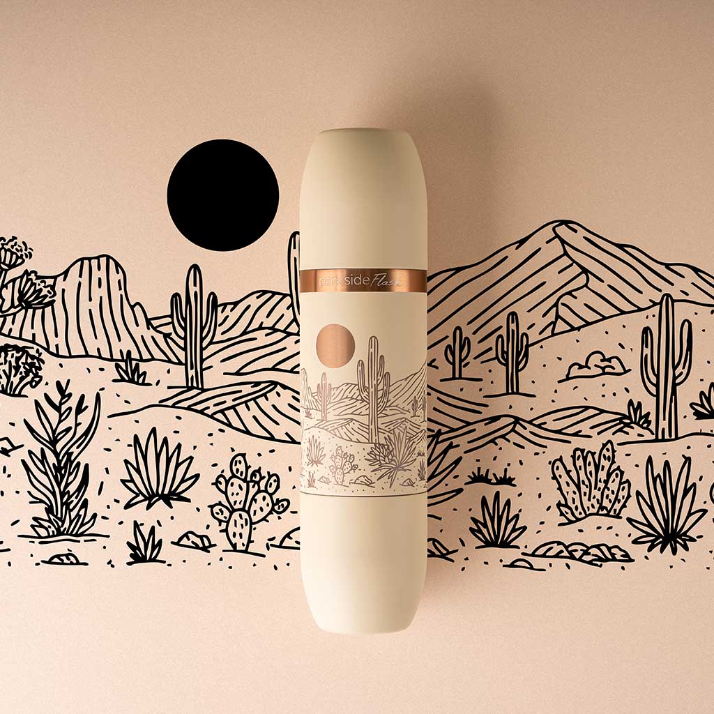 Parkside Flask 750 | Mojave Special Edition | Engraved High Camp Flasks 1100-MV-2-ENG Camp Flasks 750ml / Sand - Engraved