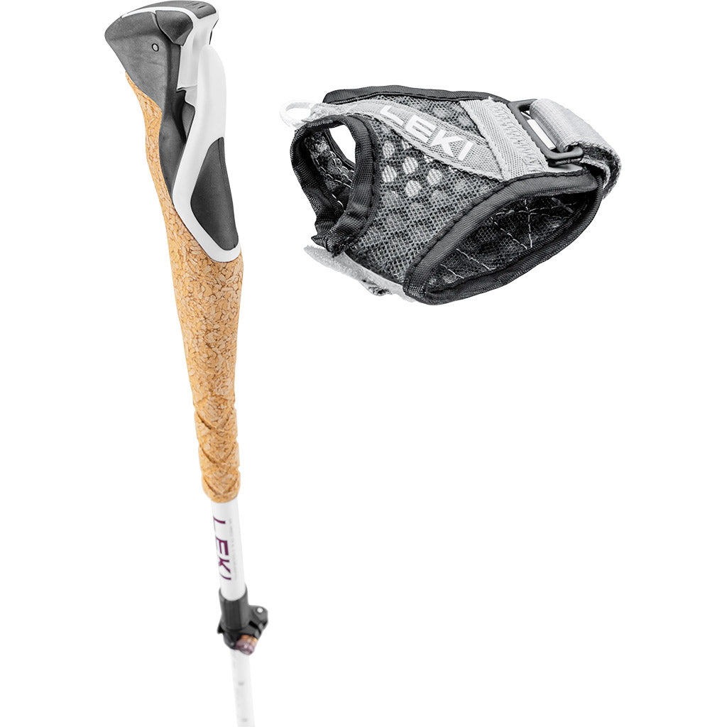 Cross Trail FX Superlite Carbon Compact (Pair) Leki 65426851 Walking Poles 100-120cm / White/Ferra/Black