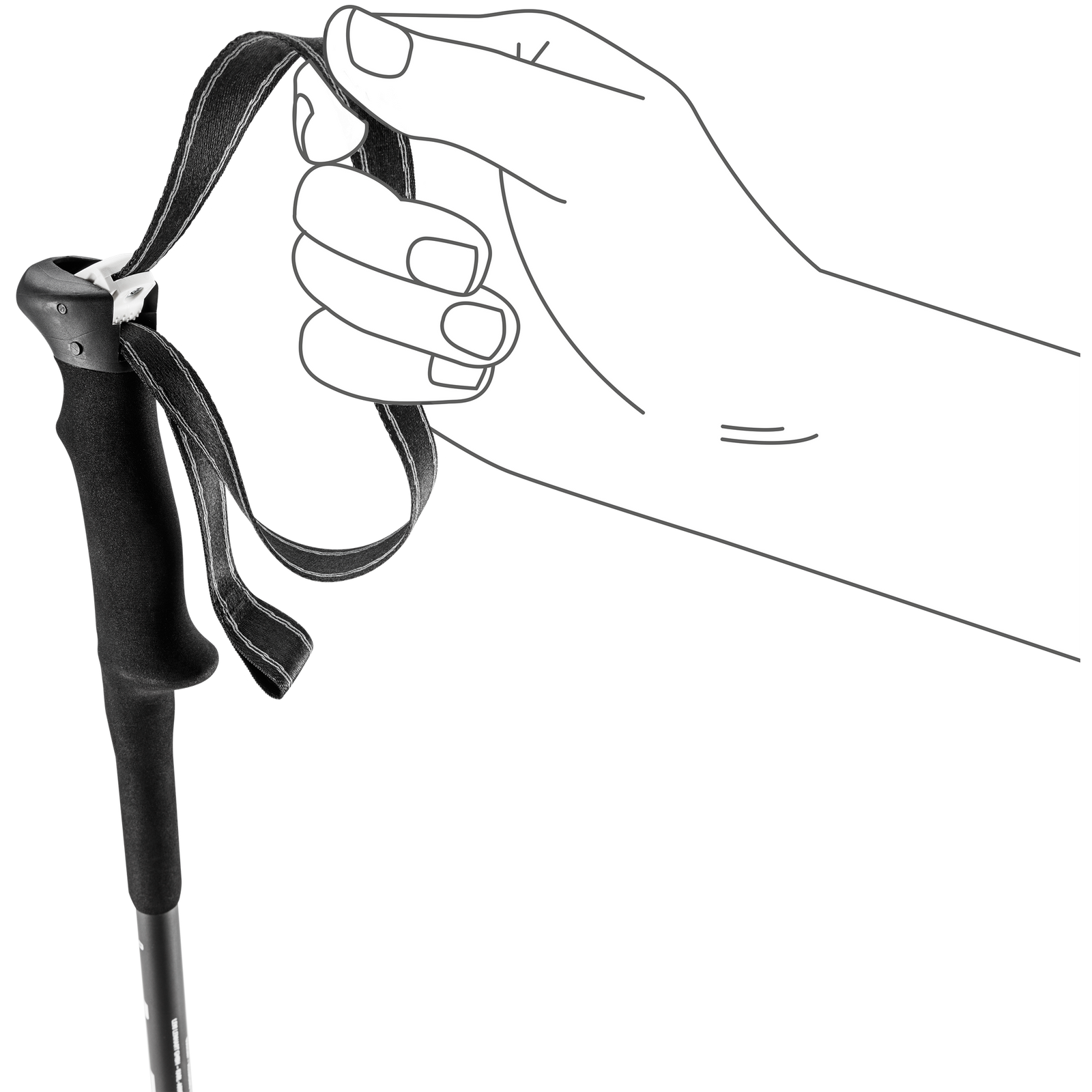 Legacy Lite Pro Leki 65621871S Walking Poles 100 - 135 cm / White/Dark Anthracite