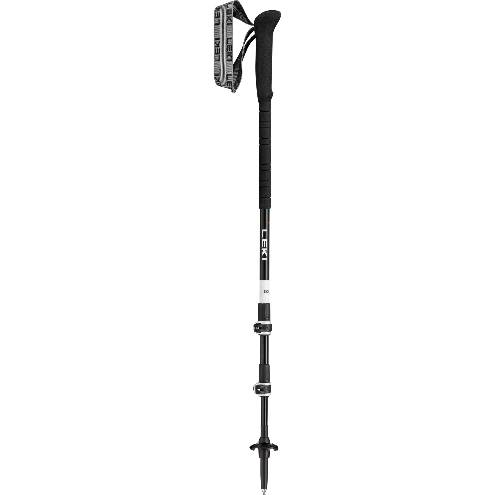 Skytera Lite Leki 65621351S Walking Poles 100 - 135 cm / Black White/Neon Orange