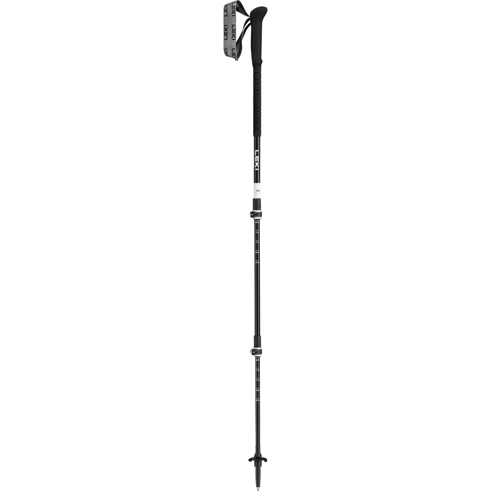 Skytera Lite Leki 65621351S Walking Poles 100 - 135 cm / Black White/Neon Orange