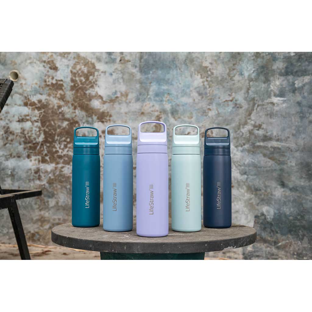 Lifestraw Go 1 Litre | Stainless Steel LifeStraw LSLGV41SWHWW Water Filters 1 L / White