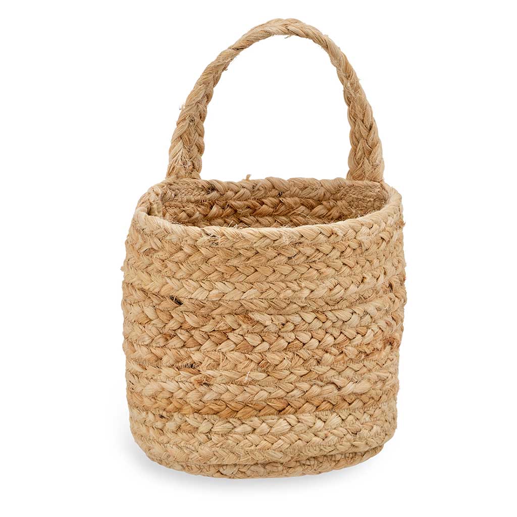 Chapad Hemp Wide Wall Hung Basket nkuku Baskets