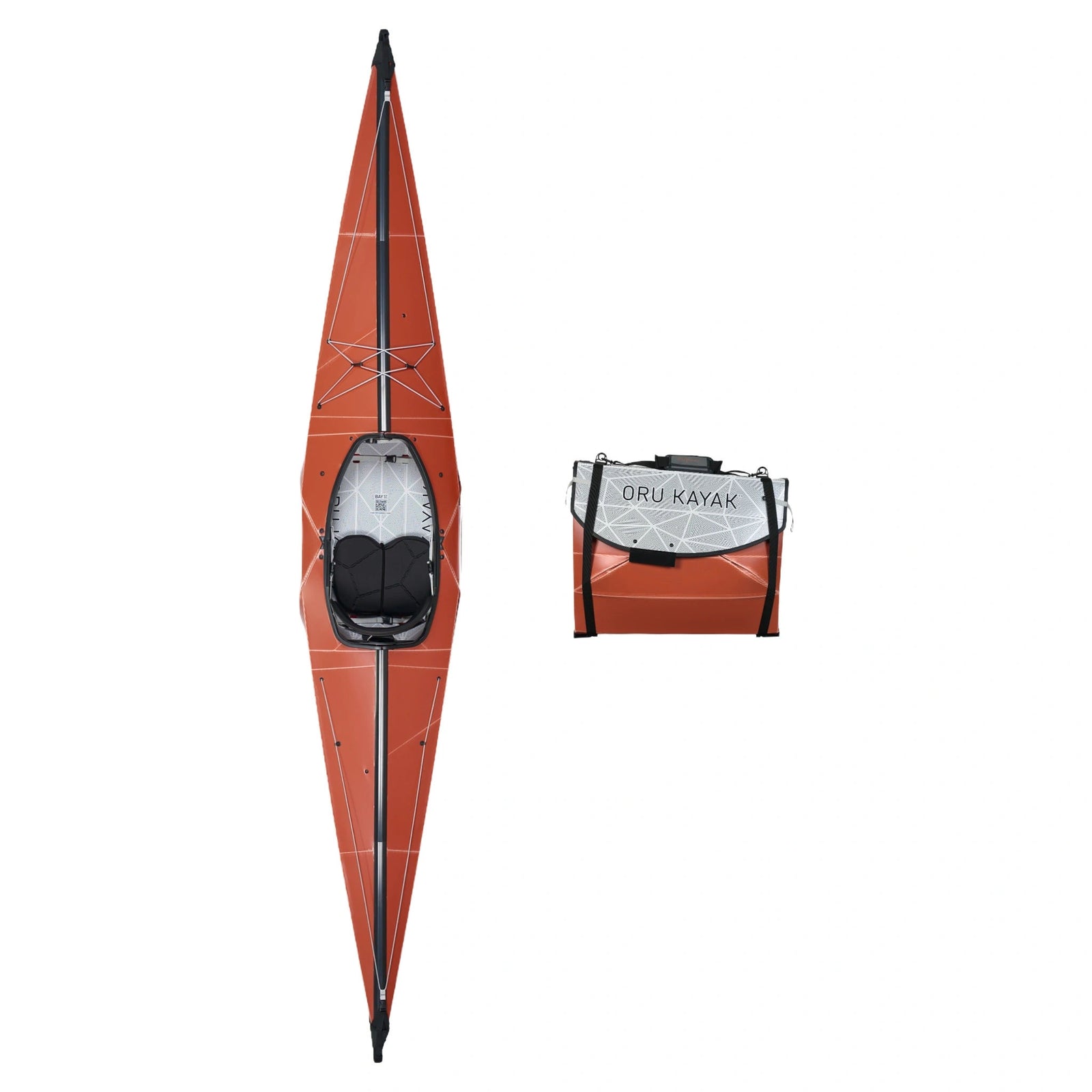 Bay ST Oru Kayak OKY102-CYN-ST-01 Kayaks 1P / Cayen/Slate