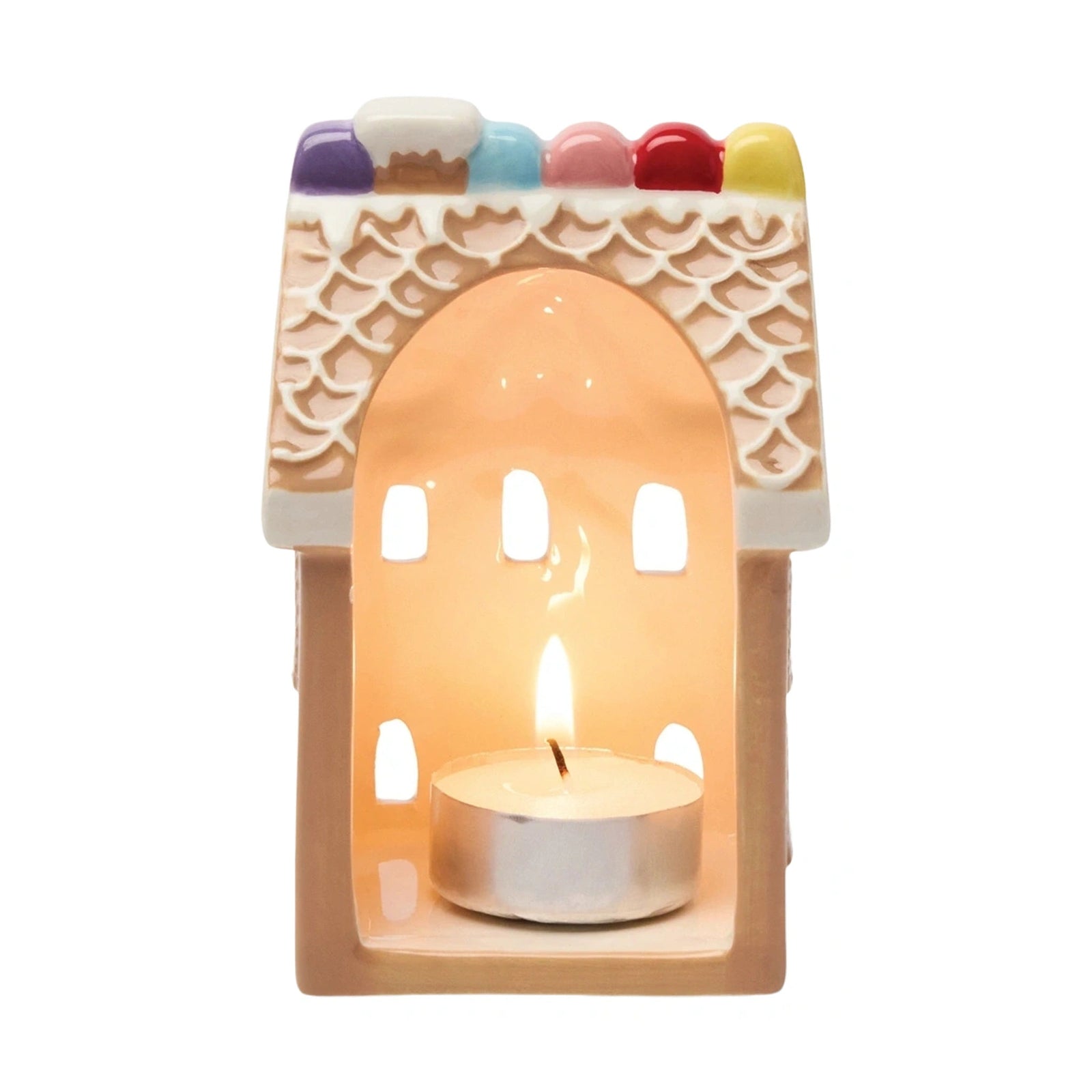 No. 10 Gingerbread House Style Incense & Tea Light Holder Paddywax IN0031EU Incense One Size / Cinnamon, Cardamom, Butter
