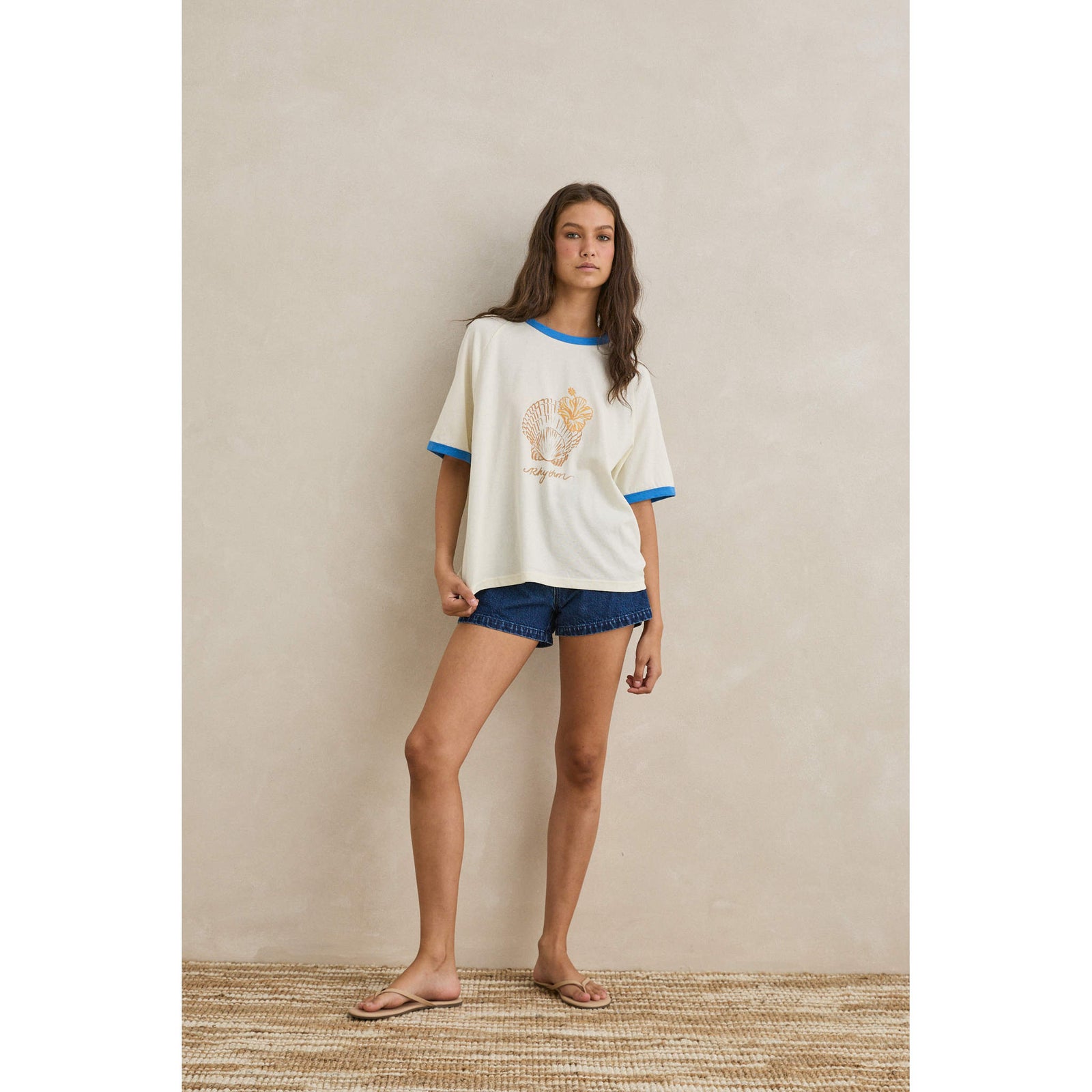 Sunrise Seashell Ringer Tee | Women's Rhythm Women's Tees