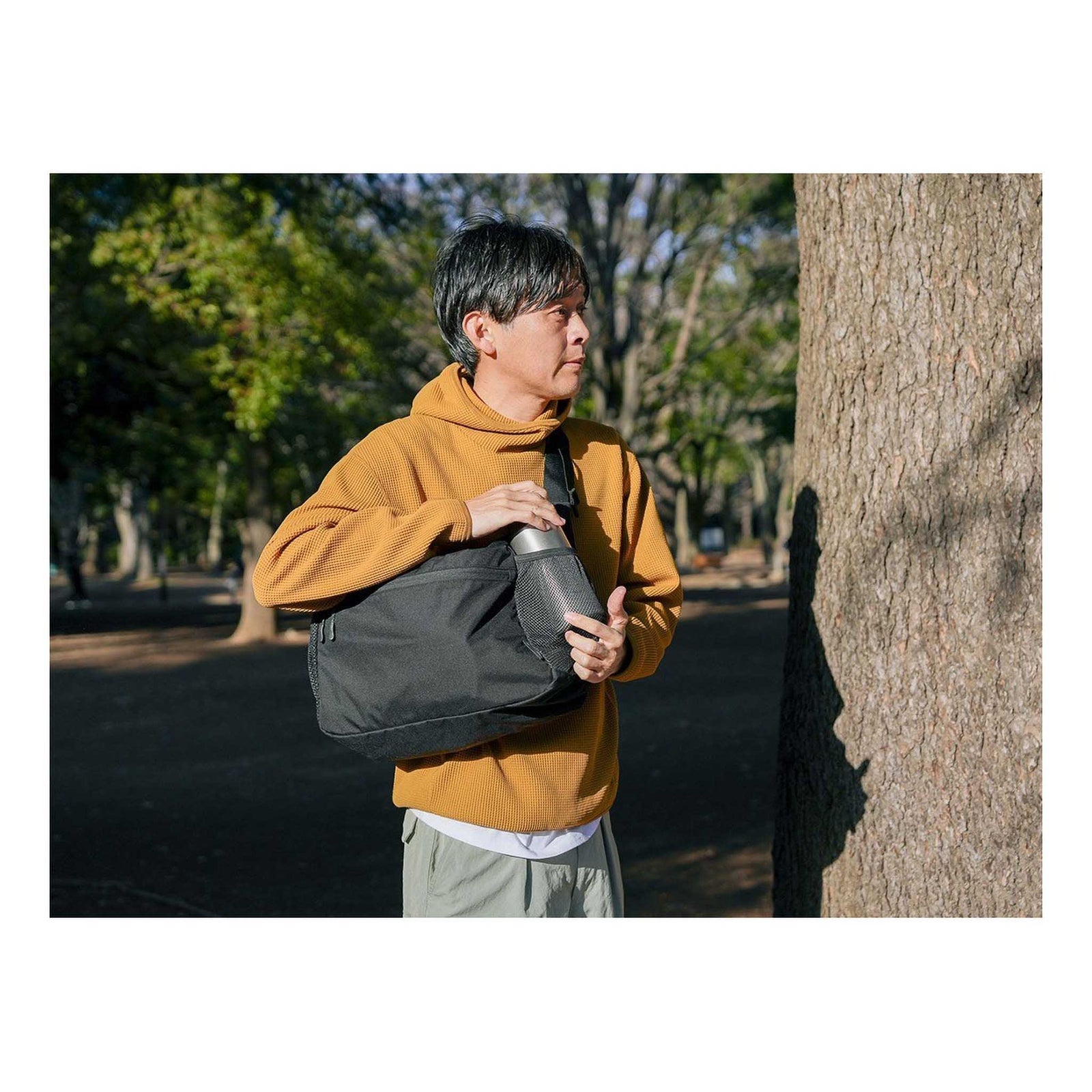 Everyday Use Middle Shoulder Bag Snow Peak AC-25SU40300019 Messenger Bags One Size / Black