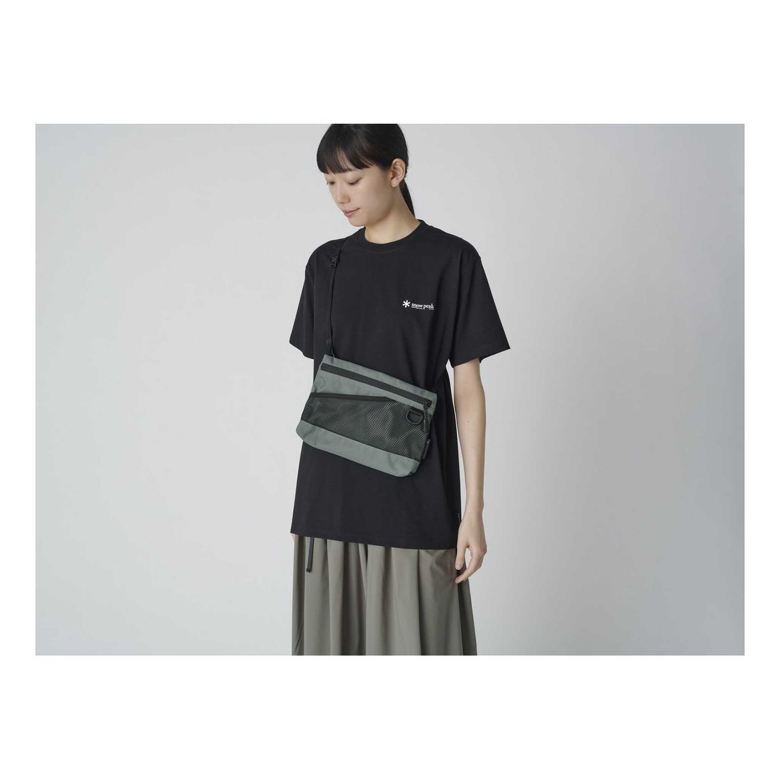 Everyday Use Sacoche Snow Peak AC-25SU40500066 Crossbody Bags One Size / Olive