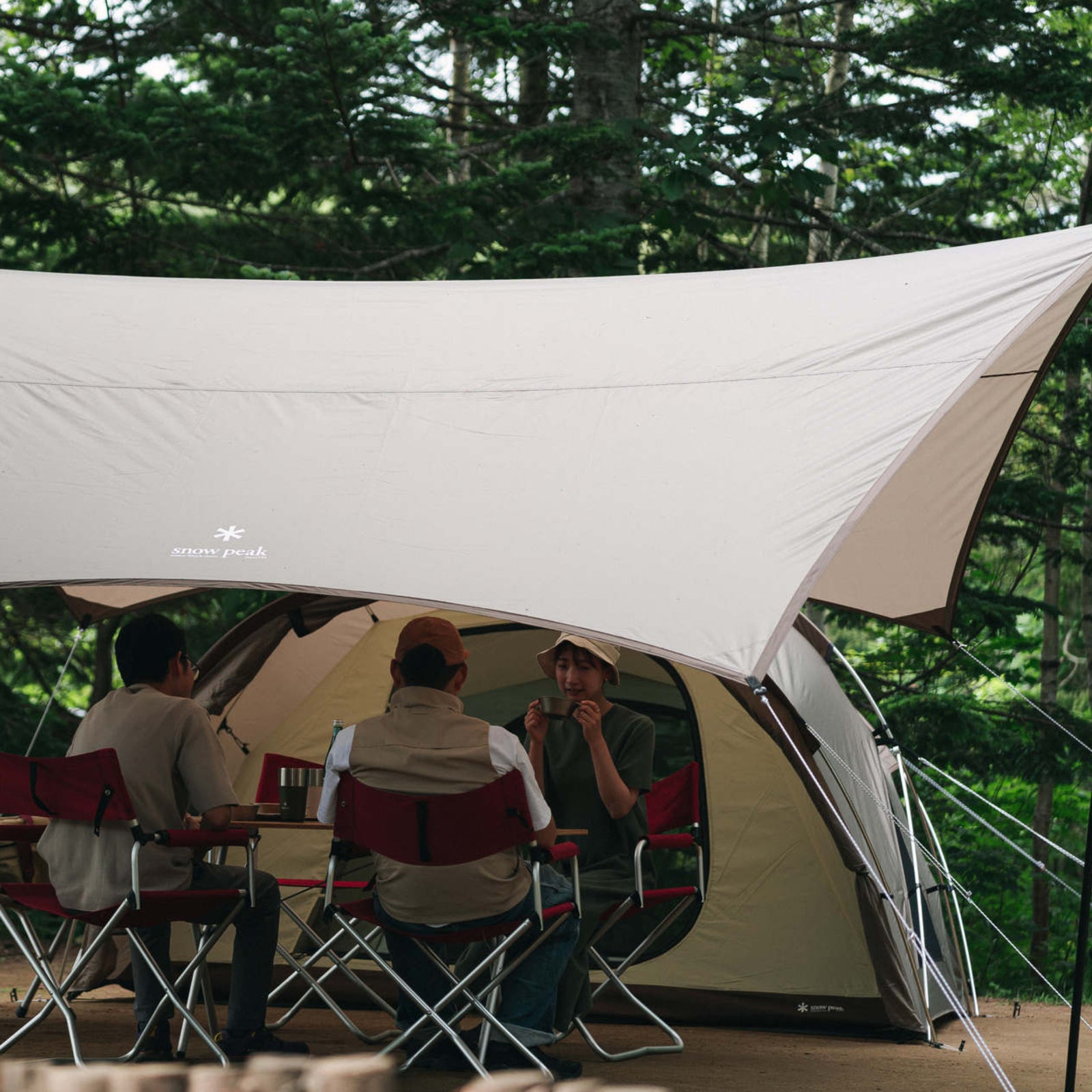 Land Nest Tarp Set Snow Peak TP-870 Tents 4P / Taupe