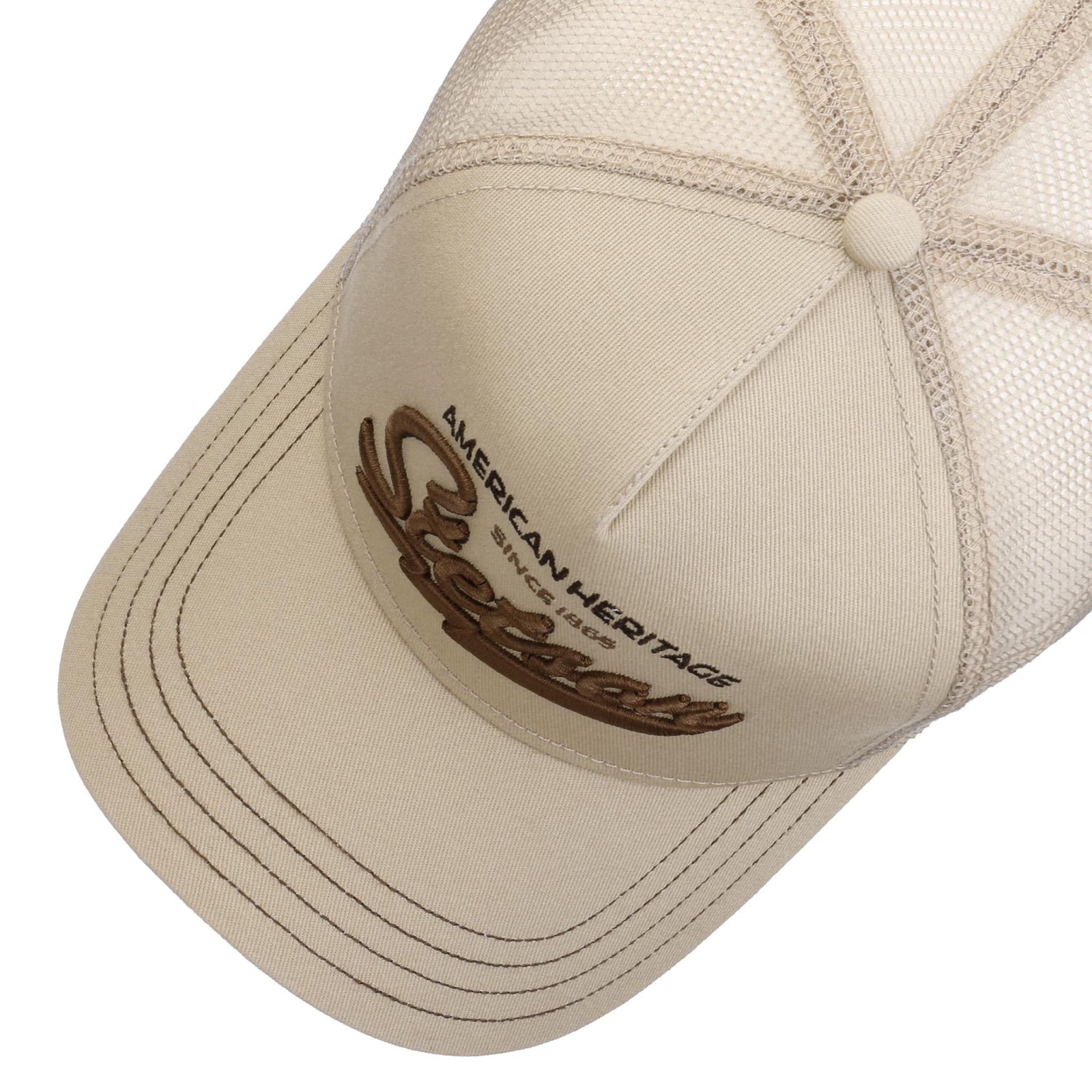Trucker Cap | American Heritage Classic Stetson 7751171-76-OS Caps & Hats One Size / Beige