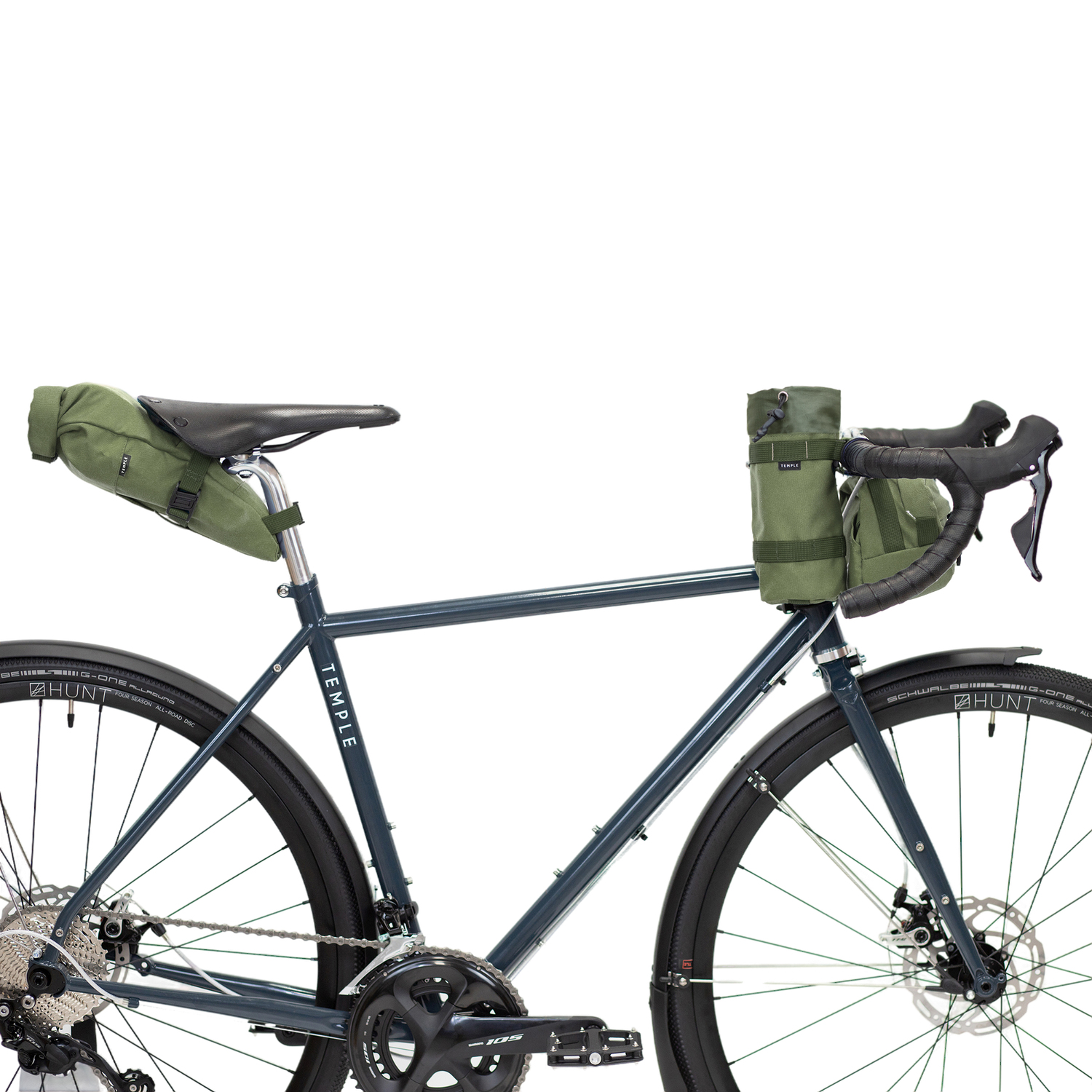 Bar Bag Temple Cycles TS-BAR-OLI Bike Bags 2L / Olive Green