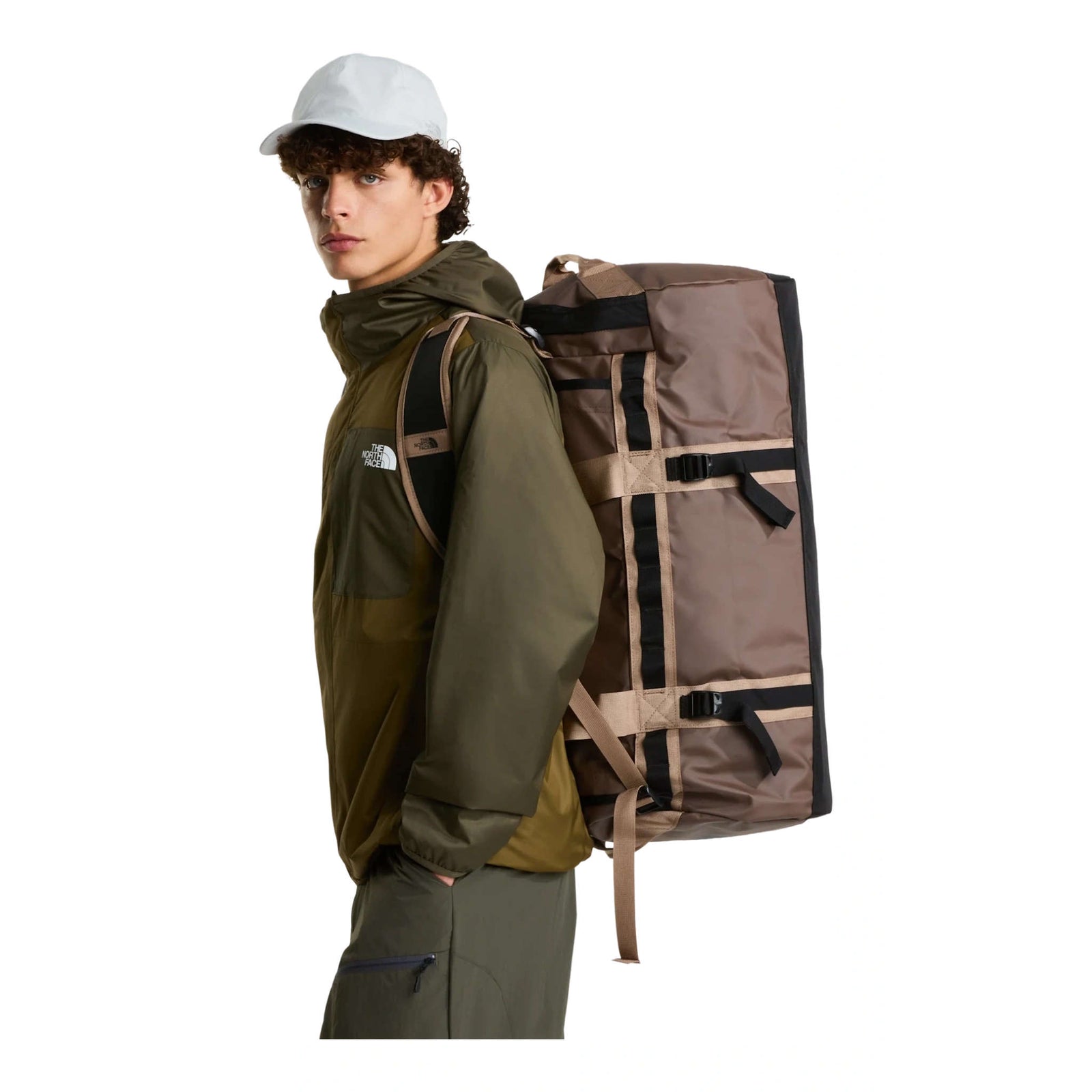 Base Camp Duffle - M The North Face NF0A52SAXE7-OS Duffle Bags 71L / Smokey Brown/TNF Black/Garnet