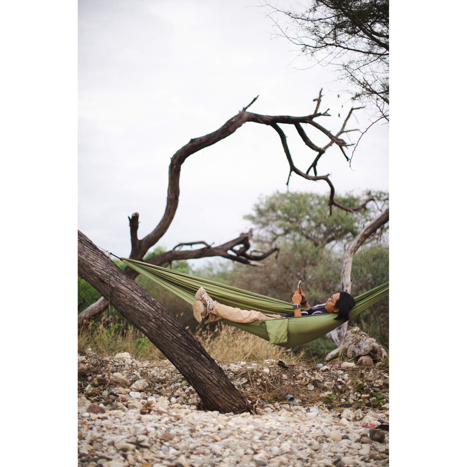 Compact Hammock Ticket To The Moon TMC85 Hammocks 320 x 155 cm / Leaf Green