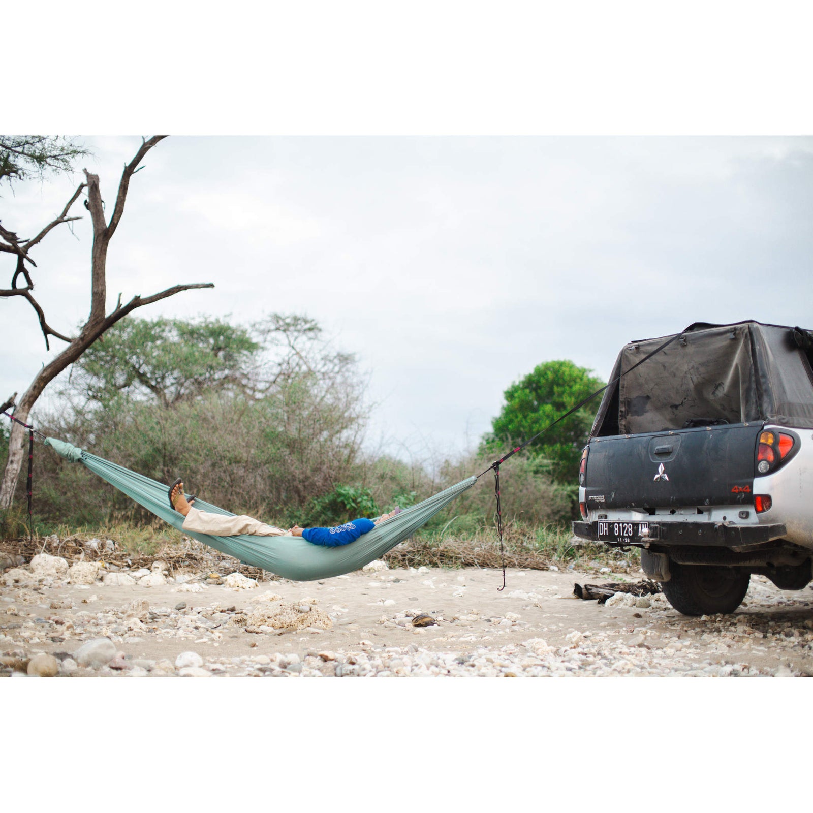 Compact Hammock Ticket To The Moon TMC89 Hammocks 320 x 155 cm / Petrol Green