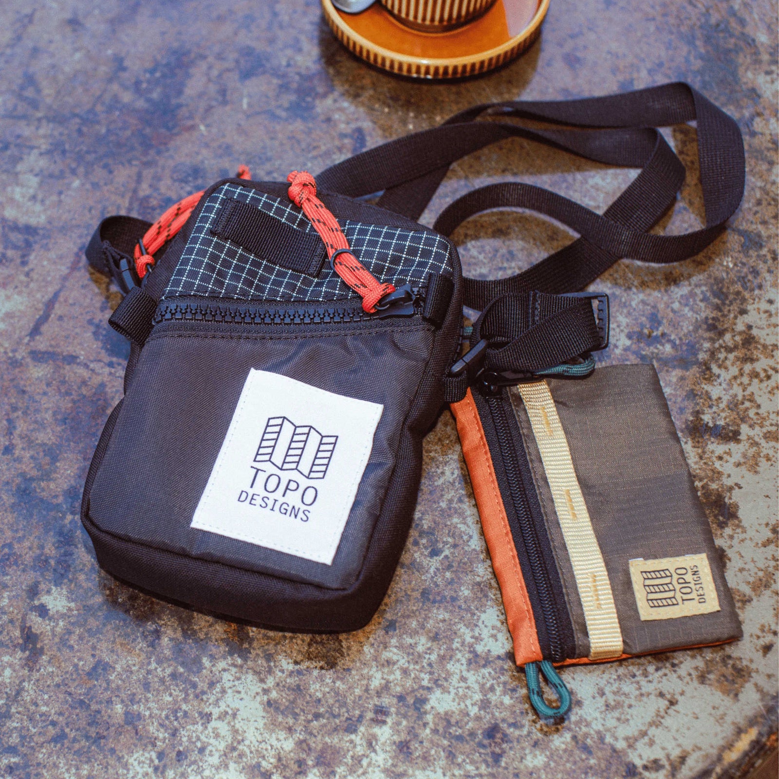 Mini Shoulder Bag Topo Designs 932424613000 Crossbody Bags One Size / Maroon/Salsa