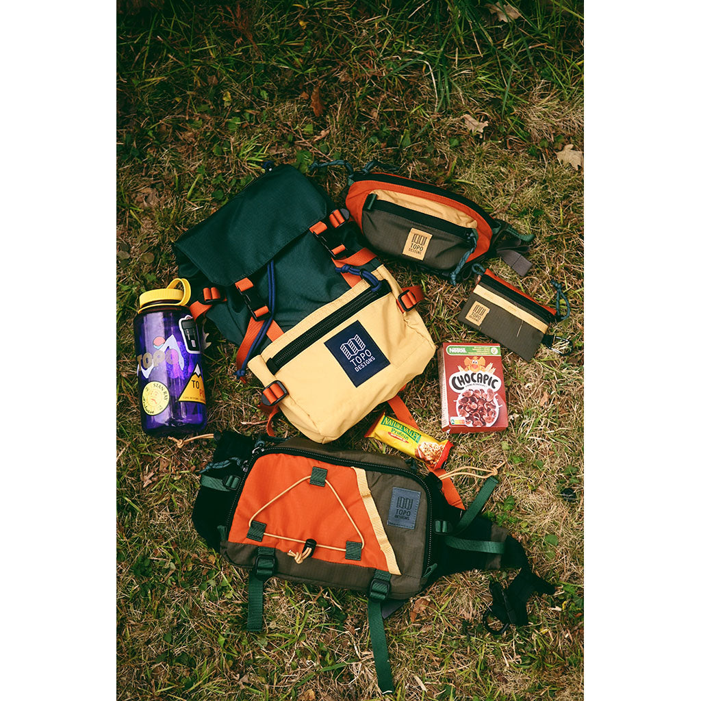 Mountain Waist Pack Topo Designs 932432908 Bumbags One Size / Woodland/Terracotta