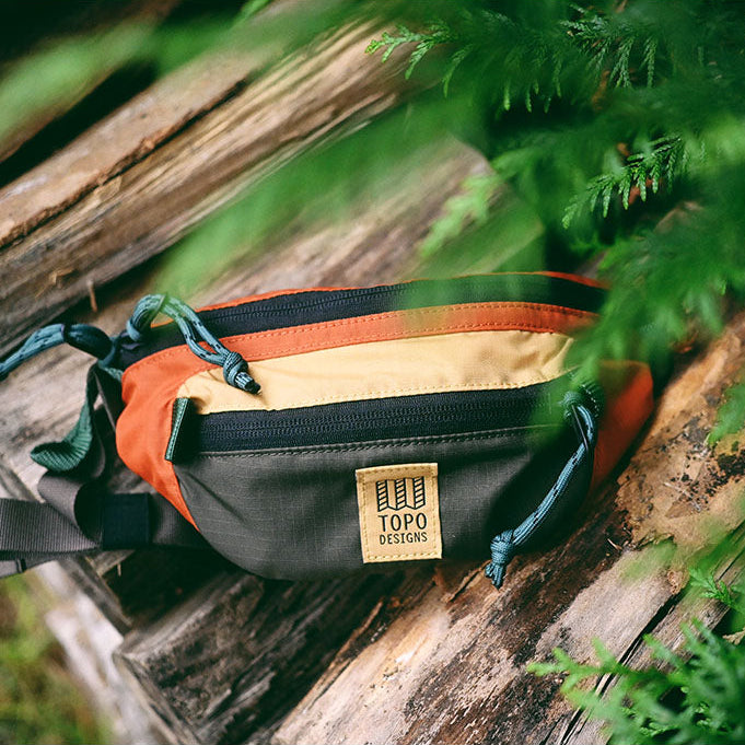 Mountain Waist Pack Topo Designs 932432908 Bumbags One Size / Woodland/Terracotta