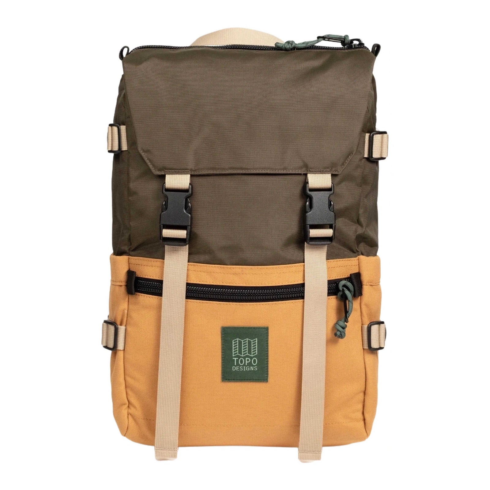 Rover Pack Classic Topo Designs 932436213000 Backpacks 20L / Woodland/Brown Oak