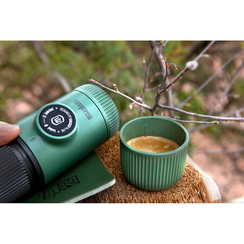 Nanopresso Elements w/ Case Wacaco NANOELMG-20 Coffee Makers One Size / Moss Green