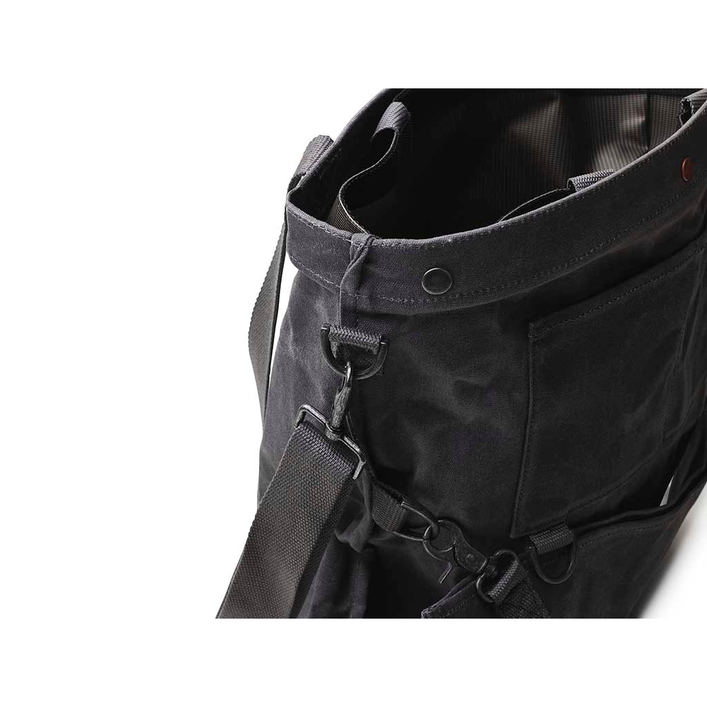 Waxed Canvas Gathering Bag Barebones Living GDN-068 Gathering Bags One Size / Slate Grey