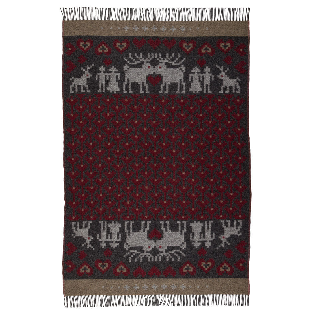 Fästfolk Embla & Erling Wool Blanket Öjbro Vantfabrik OFAS02UP130220 Blankets 130 x 220 cm / Fästfolk Embla & Erling