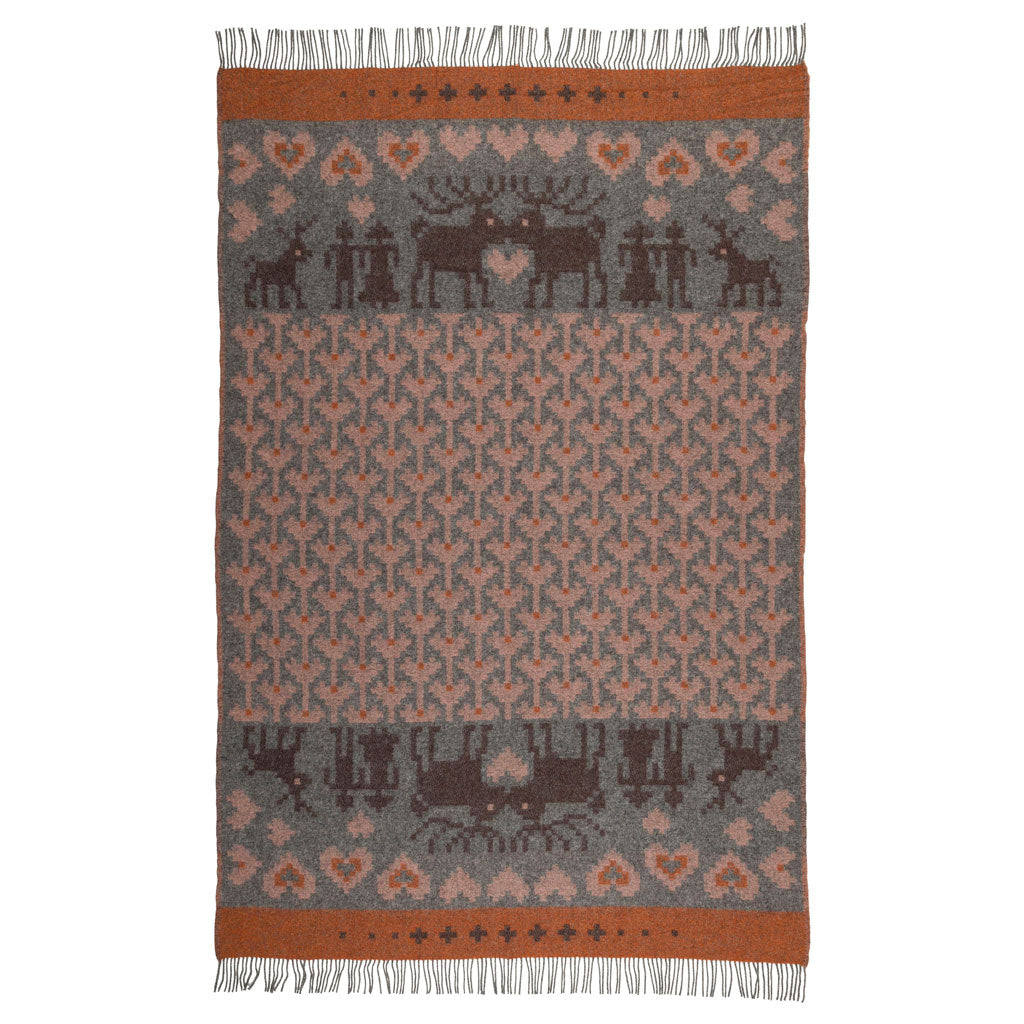 Fästfolk Emilia & Einar Wool Blanket Öjbro Vantfabrik OFAS05UP130220 Blankets 130 x 220 cm / Fästfolk Emilia & Einar