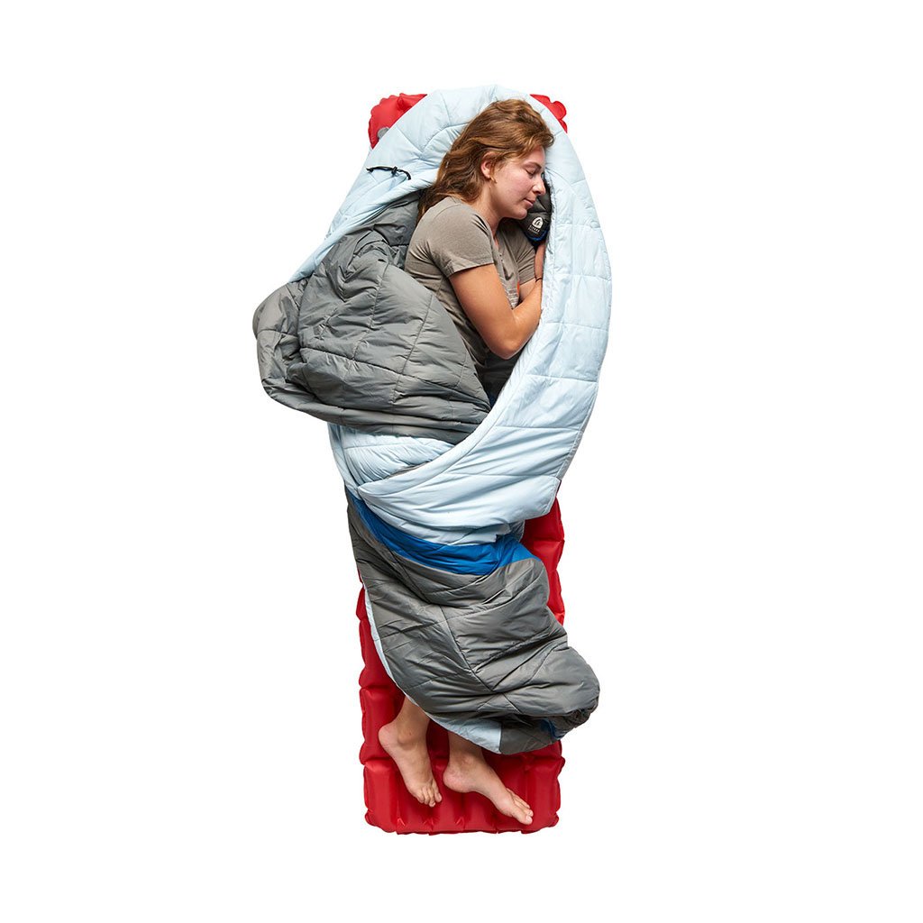 Night Cap 20°F Sleeping Bag | Women's Sierra Designs 77610921R Sleeping Bags Regular / Light Blue/Grey