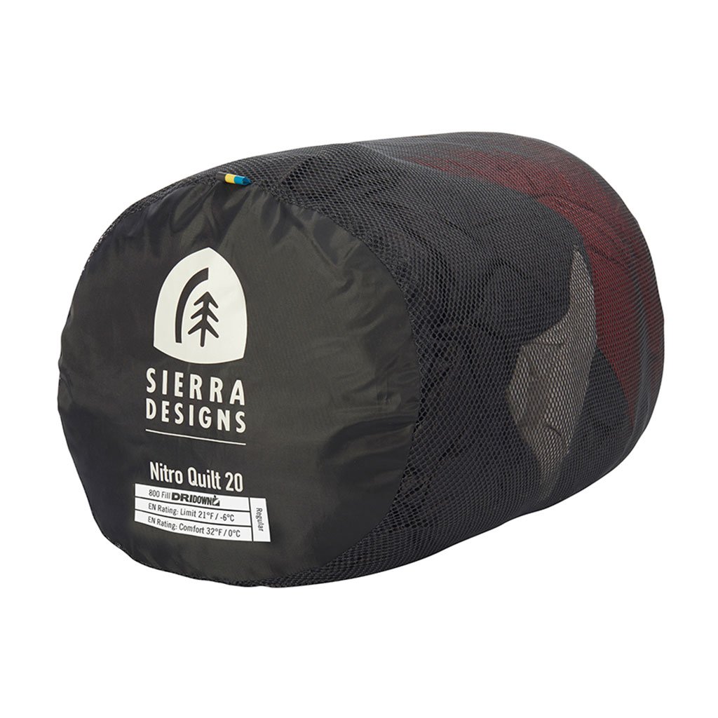 Nitro 800F 20°F Quilt Sierra Designs 80710519R Sleeping Bags One Size / Red/Black