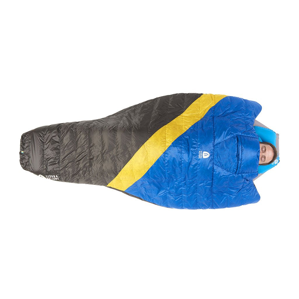 Nitro Quilt 800F 35°F Sleeping Bag Sierra Designs 80710419R Sleeping Bags Regular / Blue/Yellow/Peat